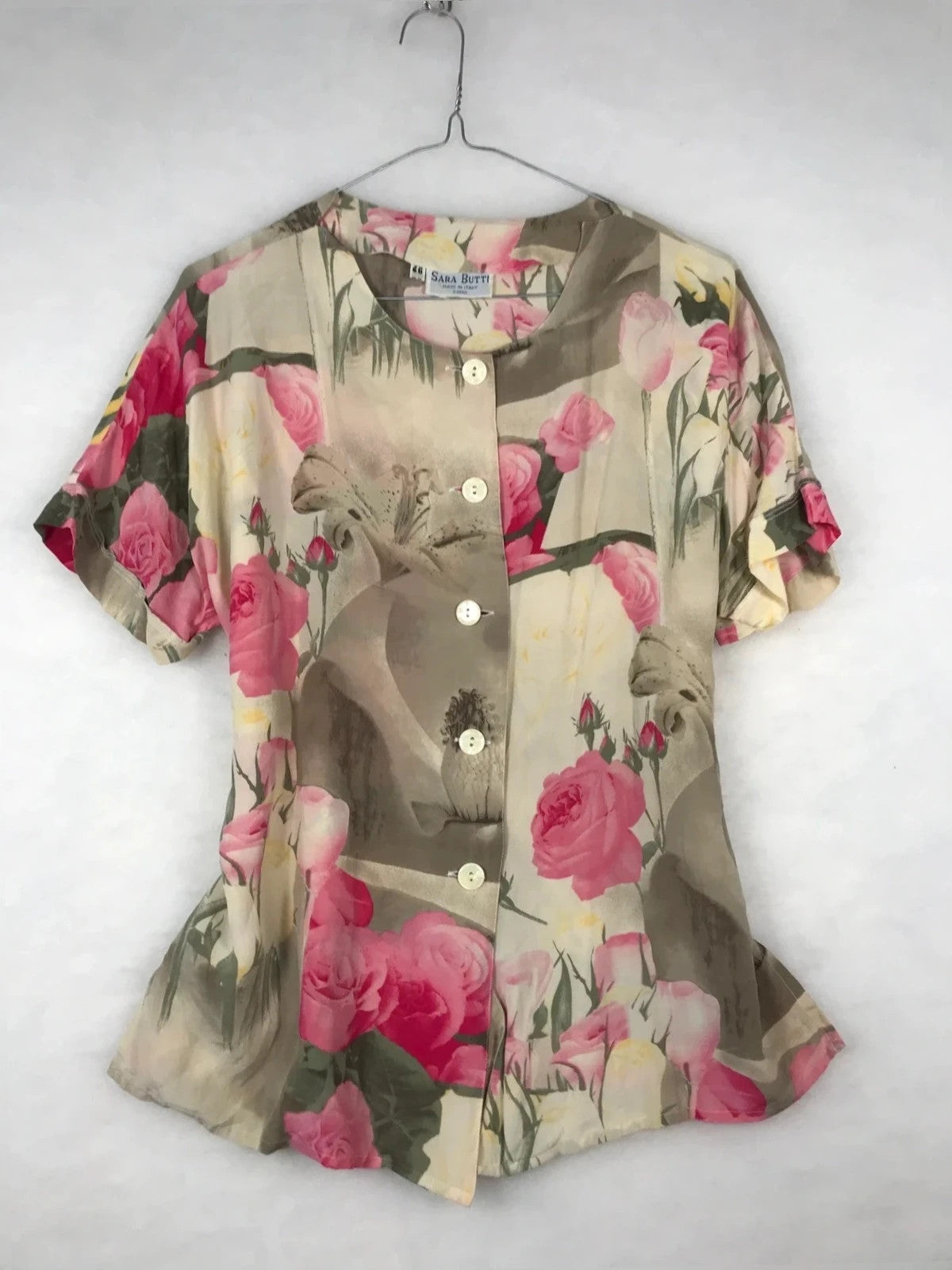 Camicie Sara butti Vintage Donna – Taglia XL (IT 46)