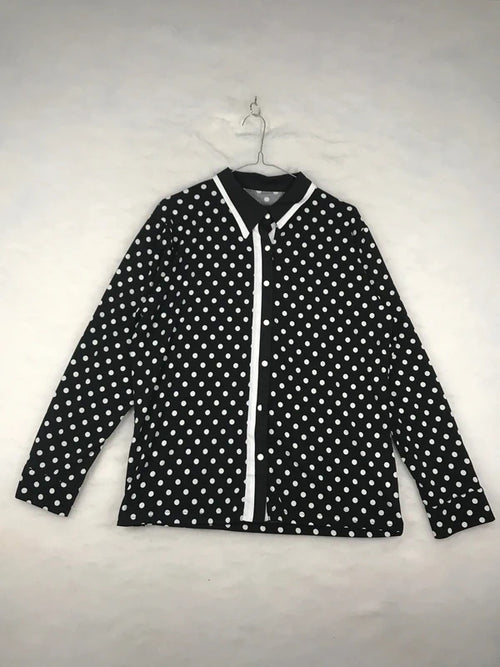 Blusa vintage donna pois fronte