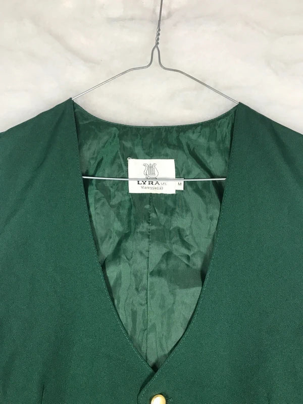 Gilet elegante uomo dettaglio bottoni oro