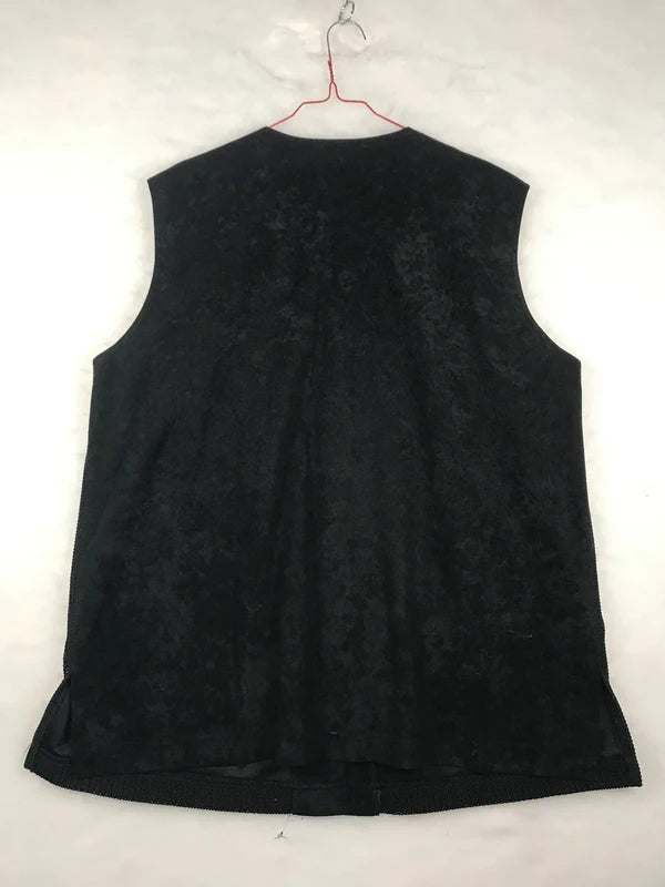 Gilet vintage donna nero retro