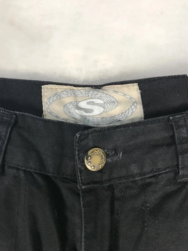 Pantaloni cargo neri vintage donna 2