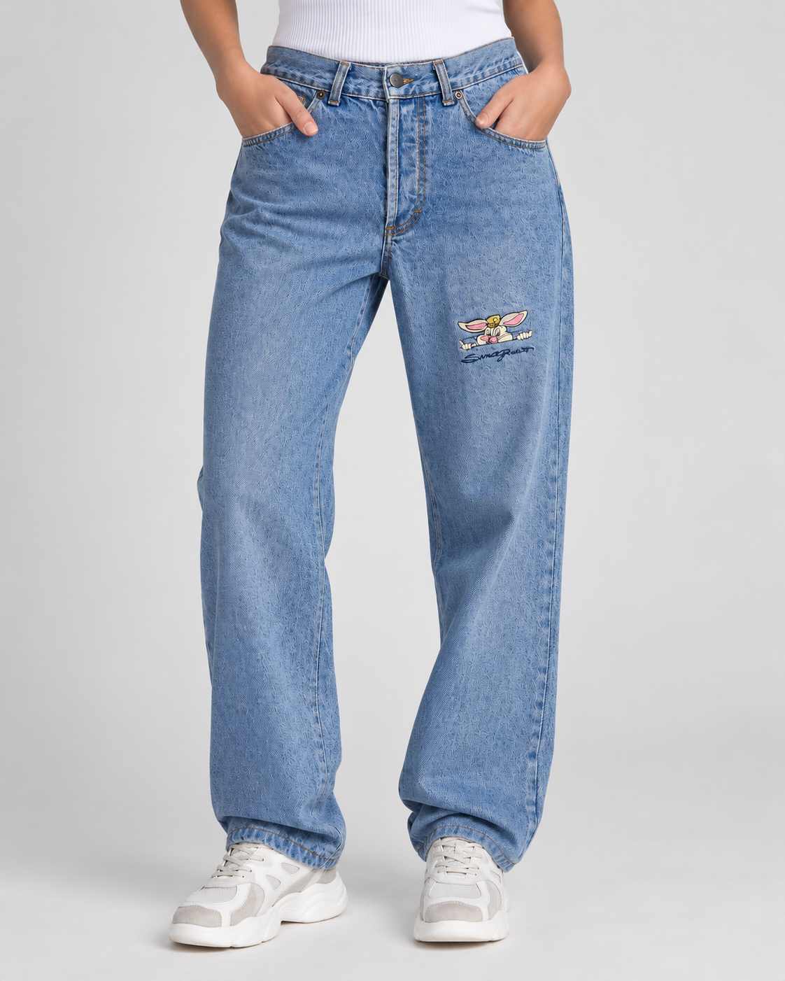 Jeans Casucci blu chiaro vintage – Unisex Taglia M