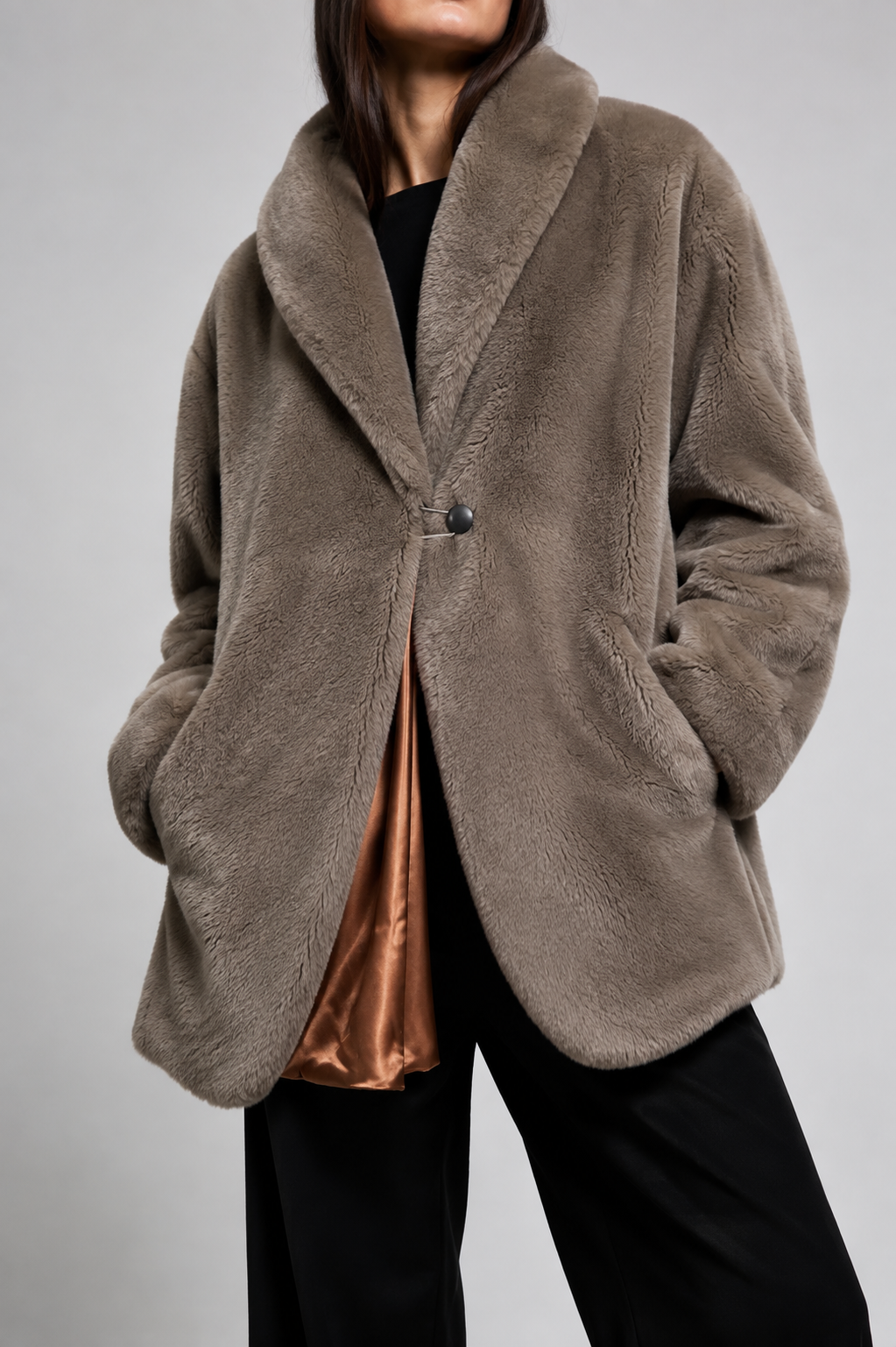 Eco-pelliccia vintage – Donna Taglia S