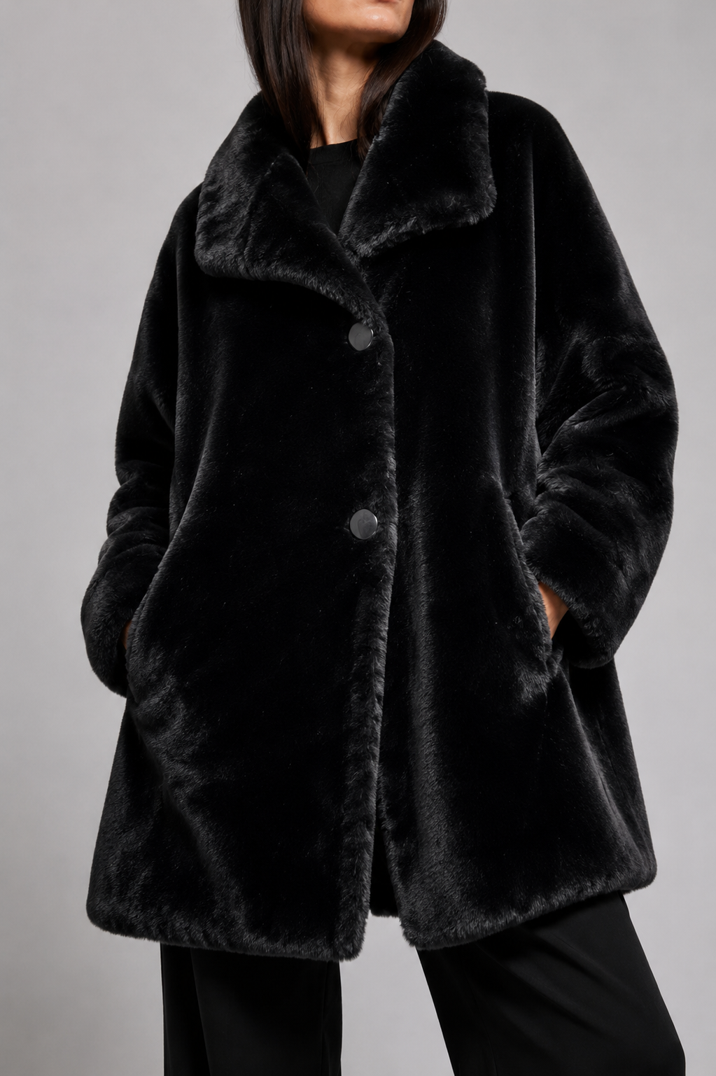 Eco-pelliccia vintage – Donna Taglia M