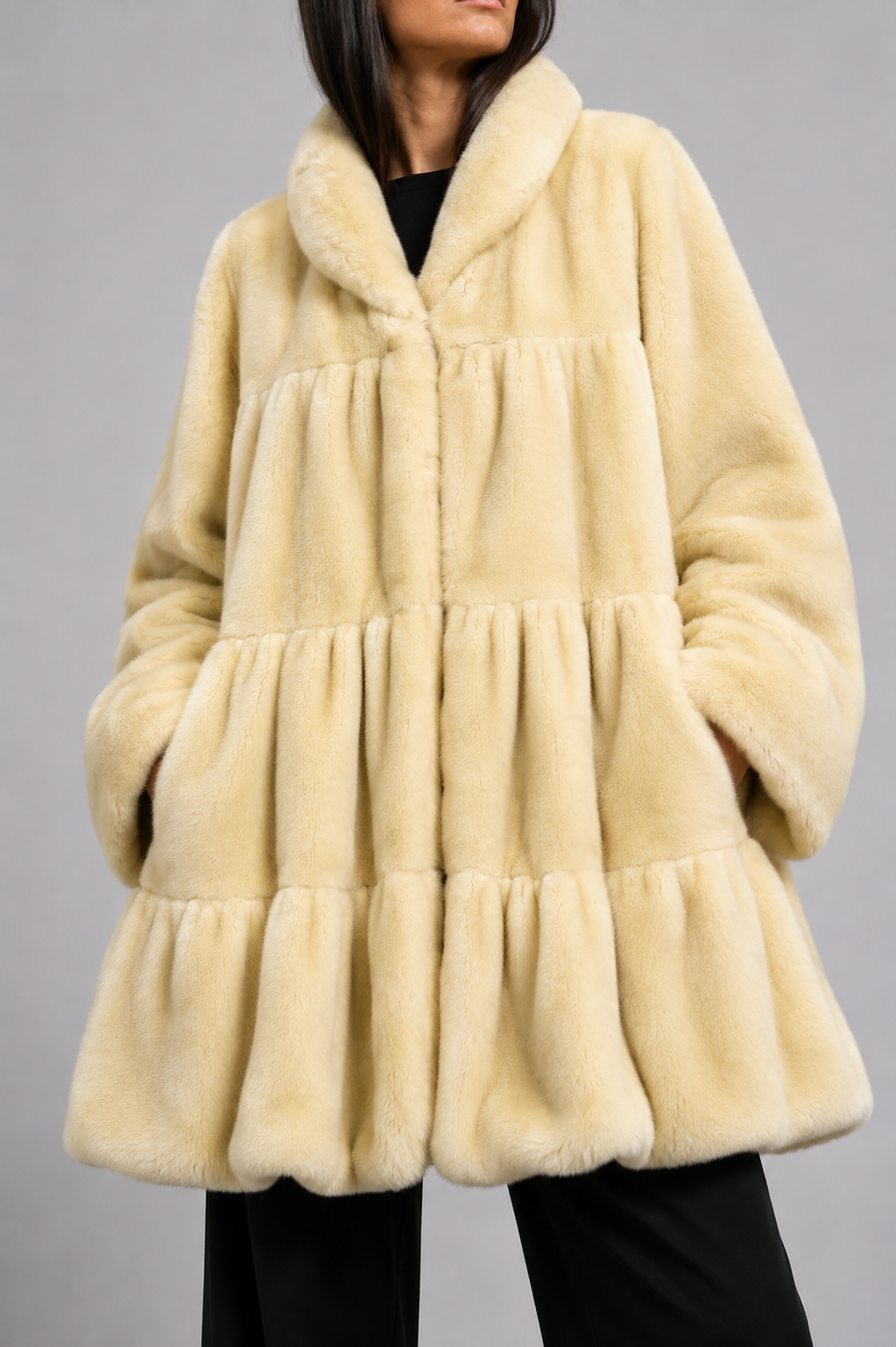 Eco-pelliccia vintage – Donna Taglia S/M
