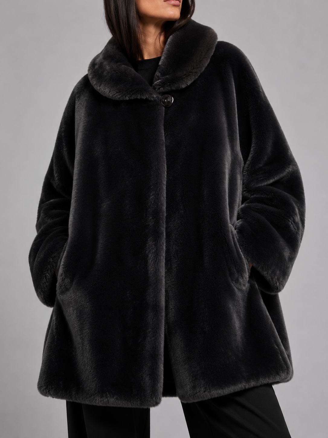 Eco-pelliccia vintage – Donna Taglia M
