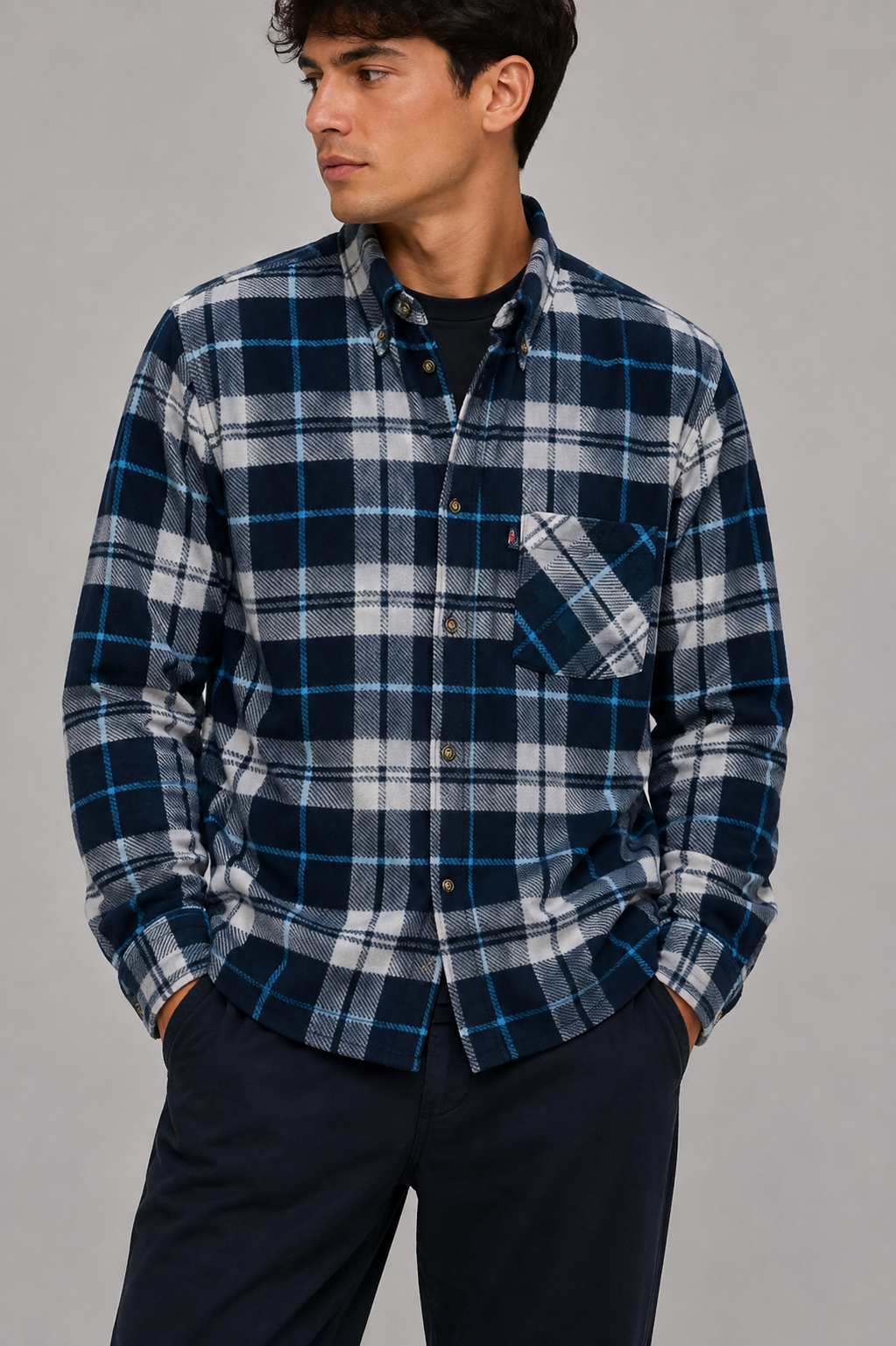 Camicia Pile Vintage Taglia XL Uomo