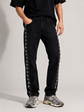 Jeans Marcelo Burlon banda logo nero Y2K – Uomo Taglia M