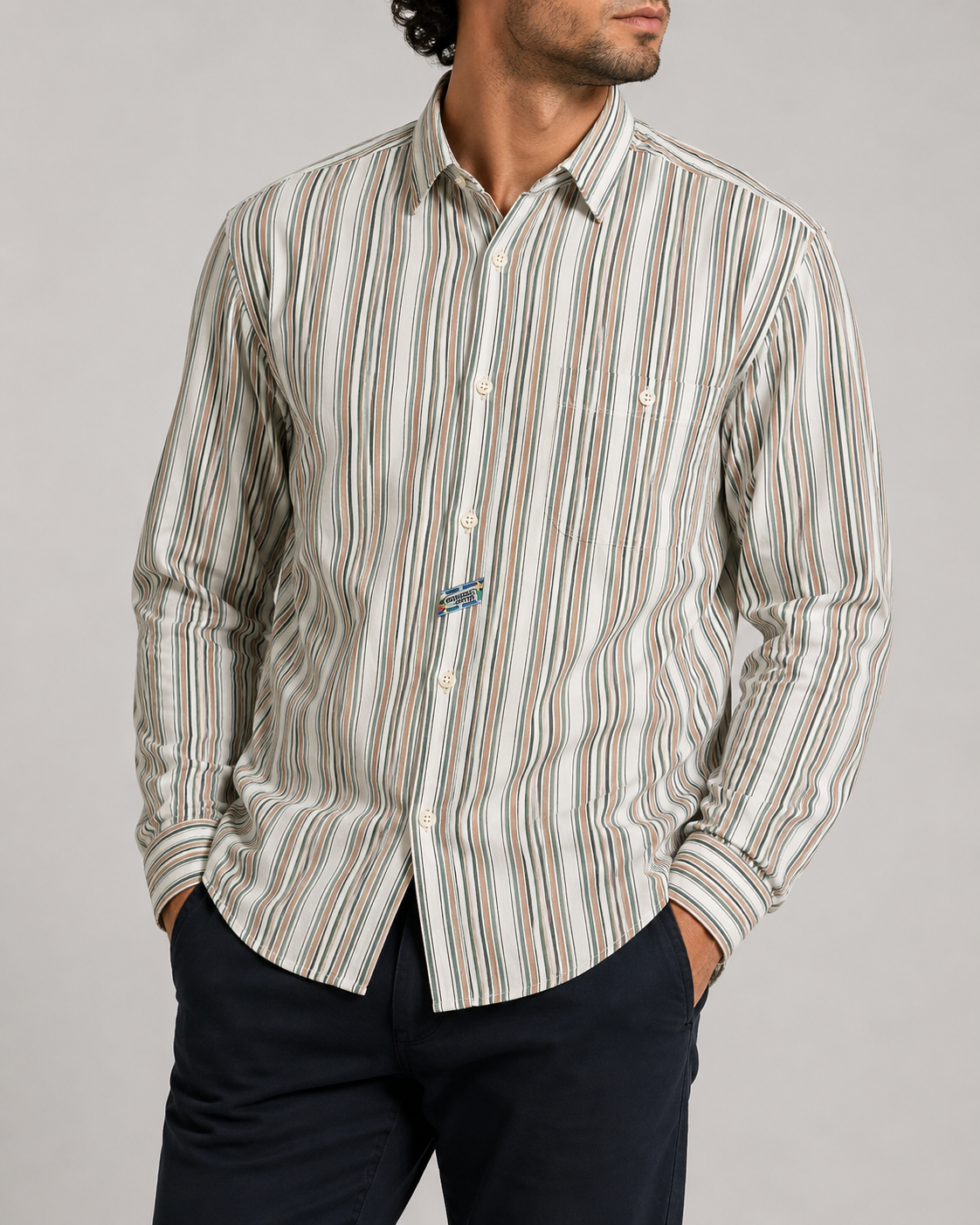 Camicia Missoni Sport a righe multicolor – Uomo Taglia XS