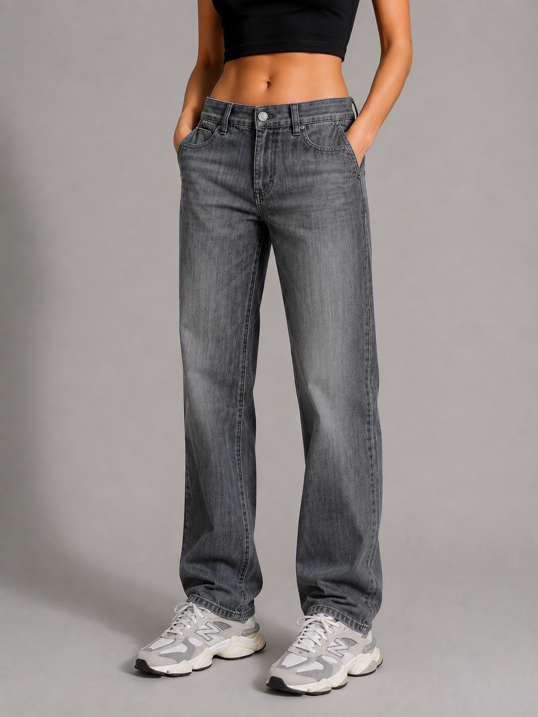 Pantaloni Versace Collection grigi – Donna Taglia IT 38 (W29)