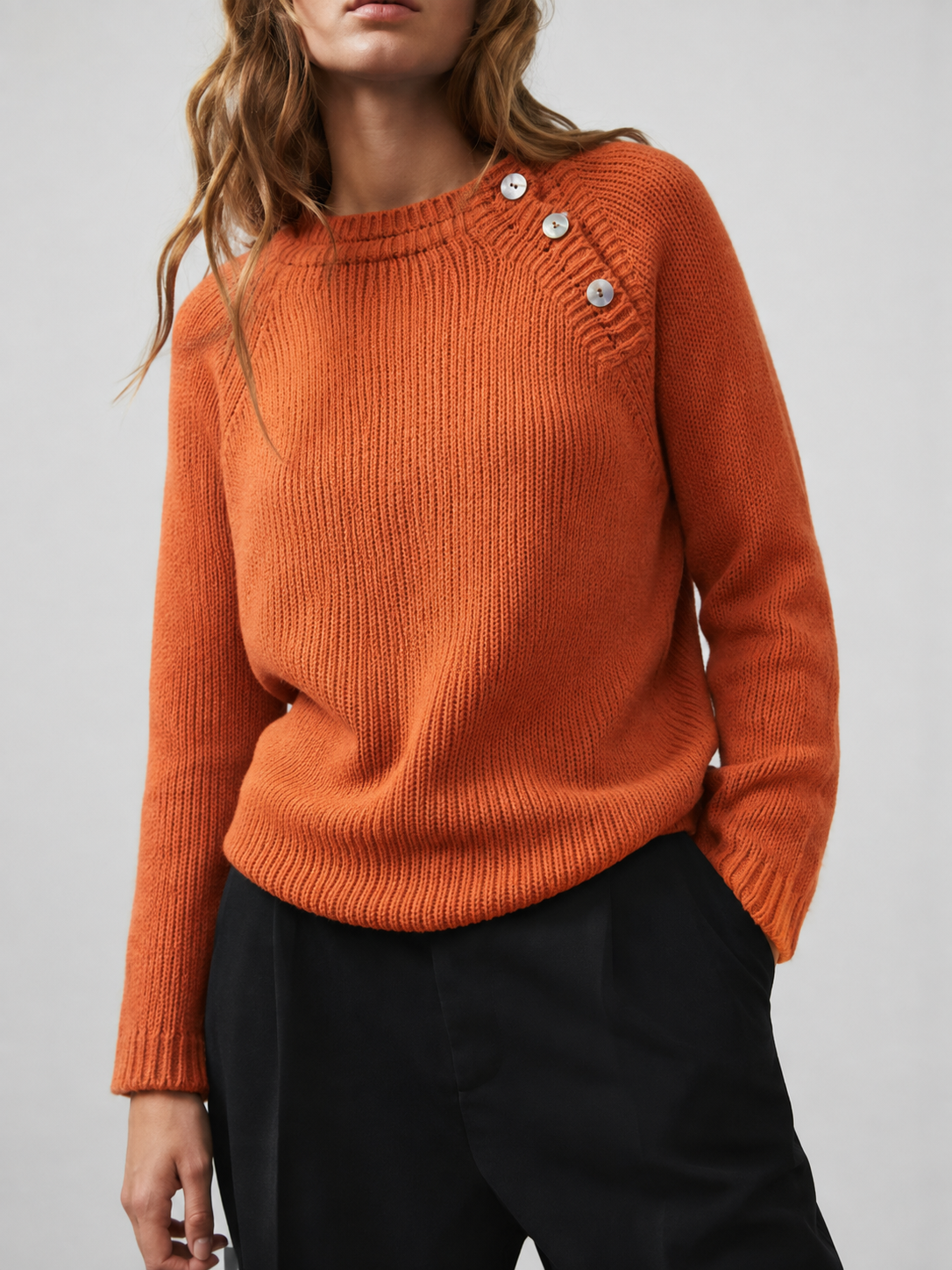 Maglione Versace Jeans Couture arancio ruggine – Donna Taglia M (IT 42)