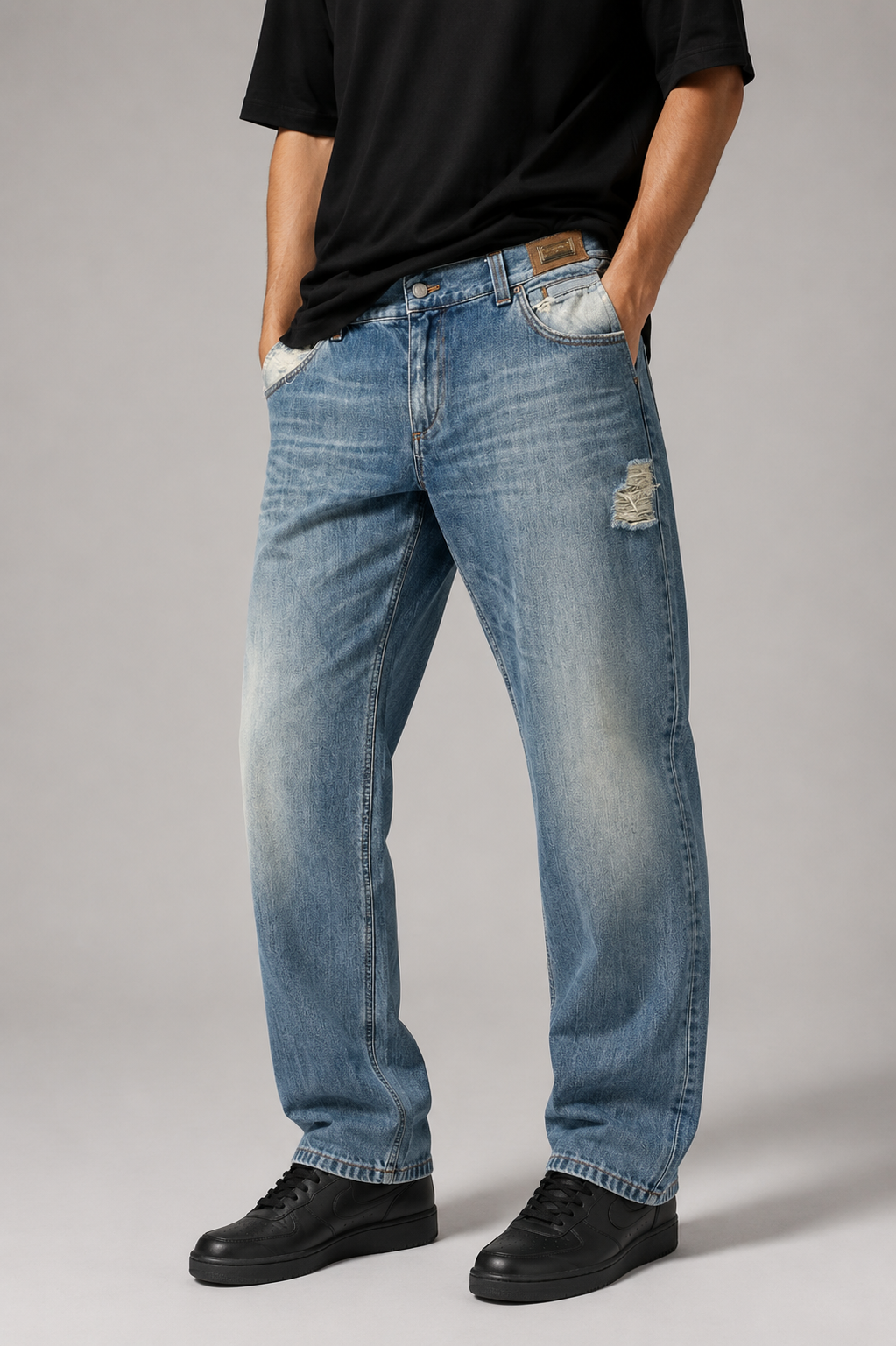 Jeans Dolce & Gabbana delavé Y2K – Uomo Taglia IT 50 (W40)