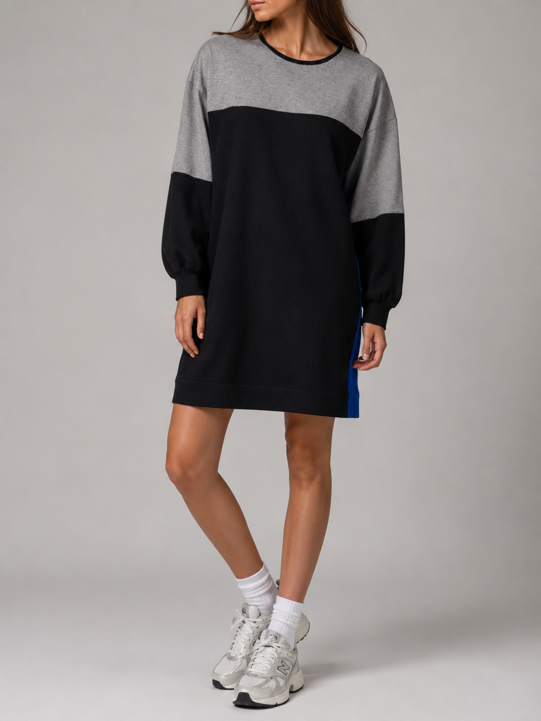 Vestito Love Moschino colorblock grigio/nero – Donna Taglia XL (IT 46)
