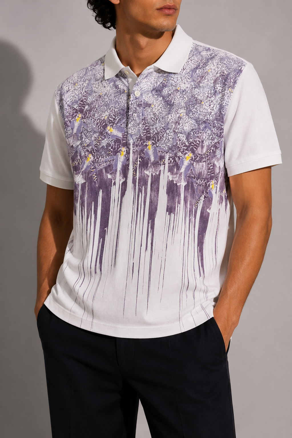Polo Just Cavalli stampa astratta – Uomo Taglia L