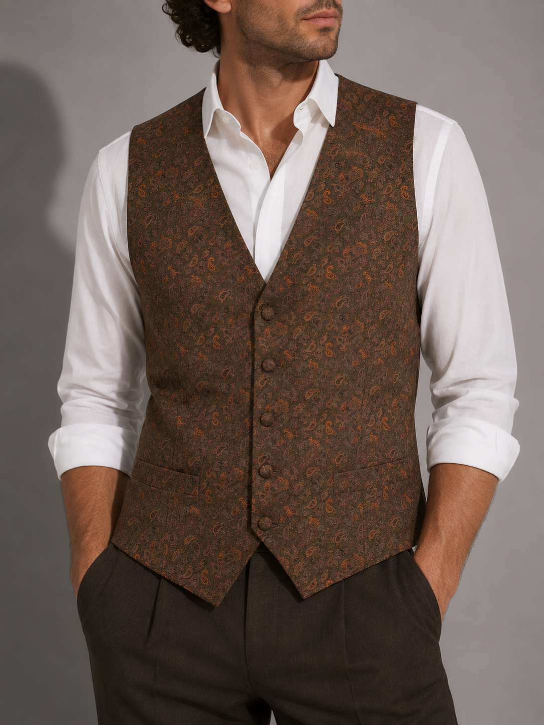 Gilet Valentino paisley – Uomo Taglia 50