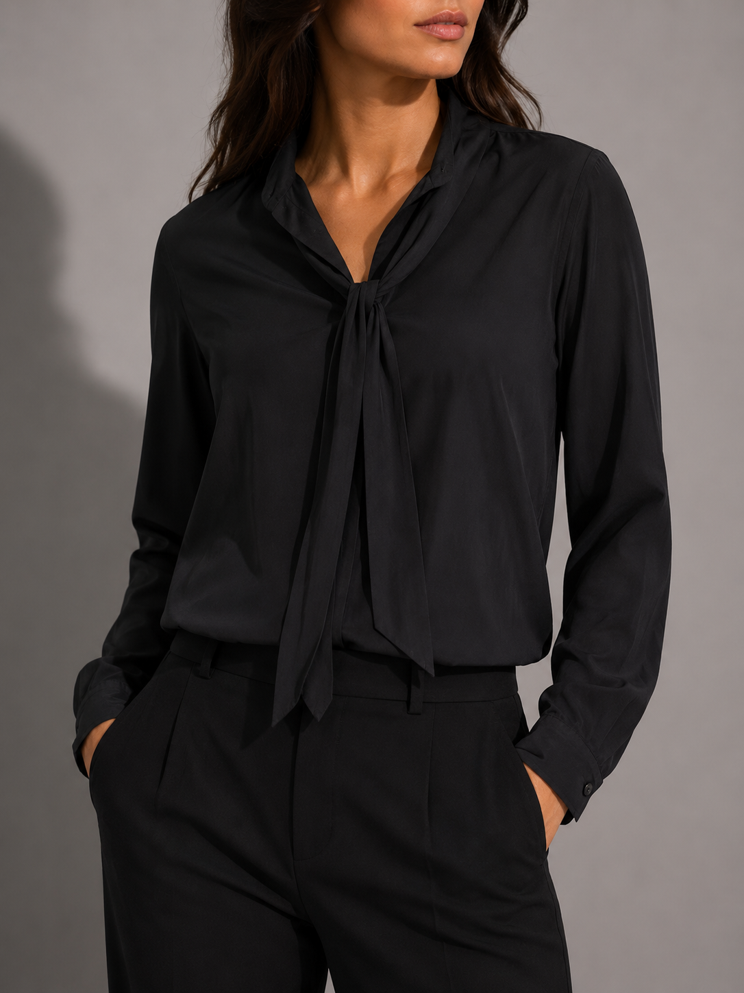 Blusa MM6 Maison Margiela nera oversize – Donna Taglia M (IT 42)