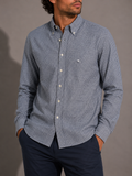 Camicia Etro fantasia geometrica blu – Uomo Taglia L