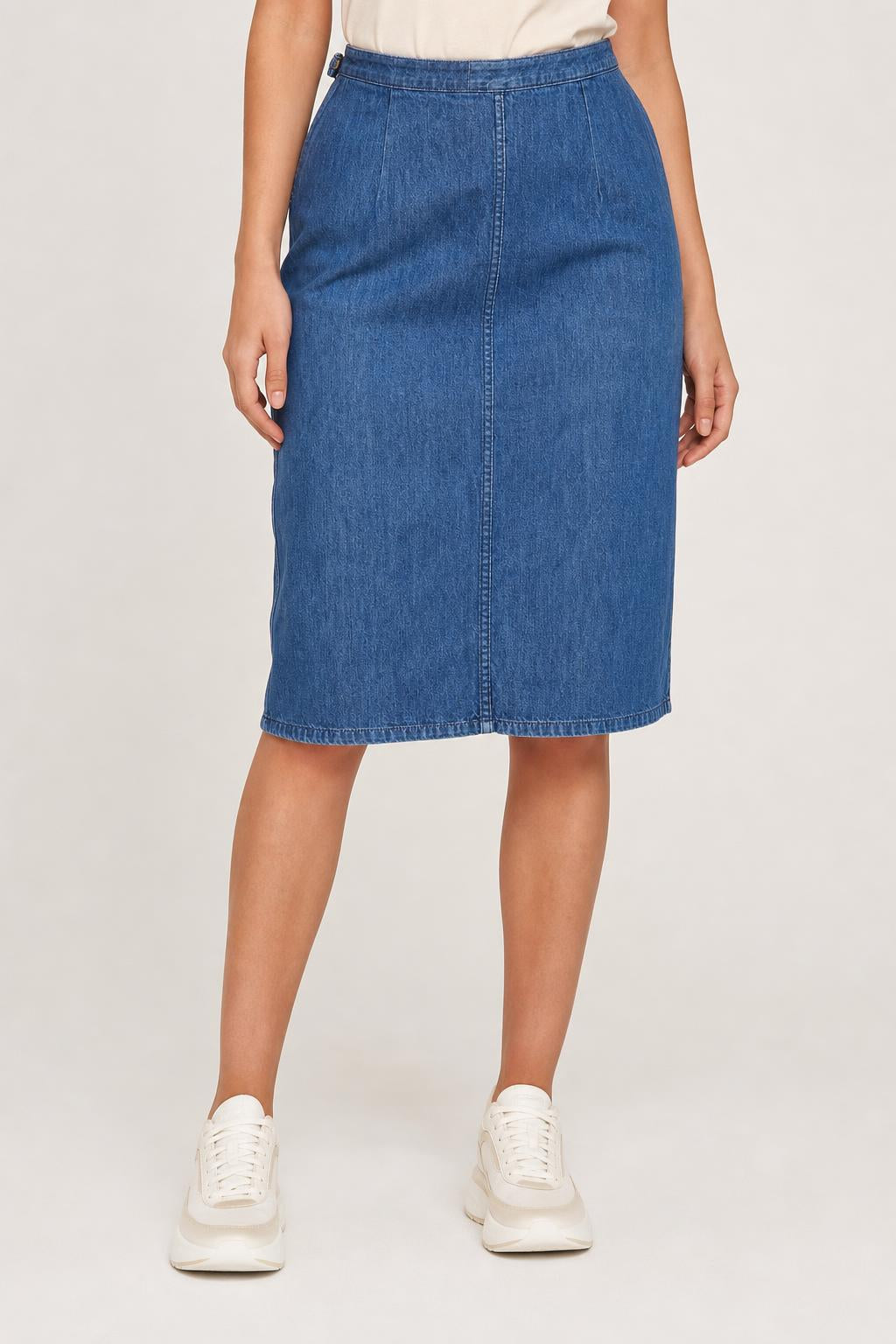 Gonna di jeans blu vintage – Donna Taglia L (IT 46)