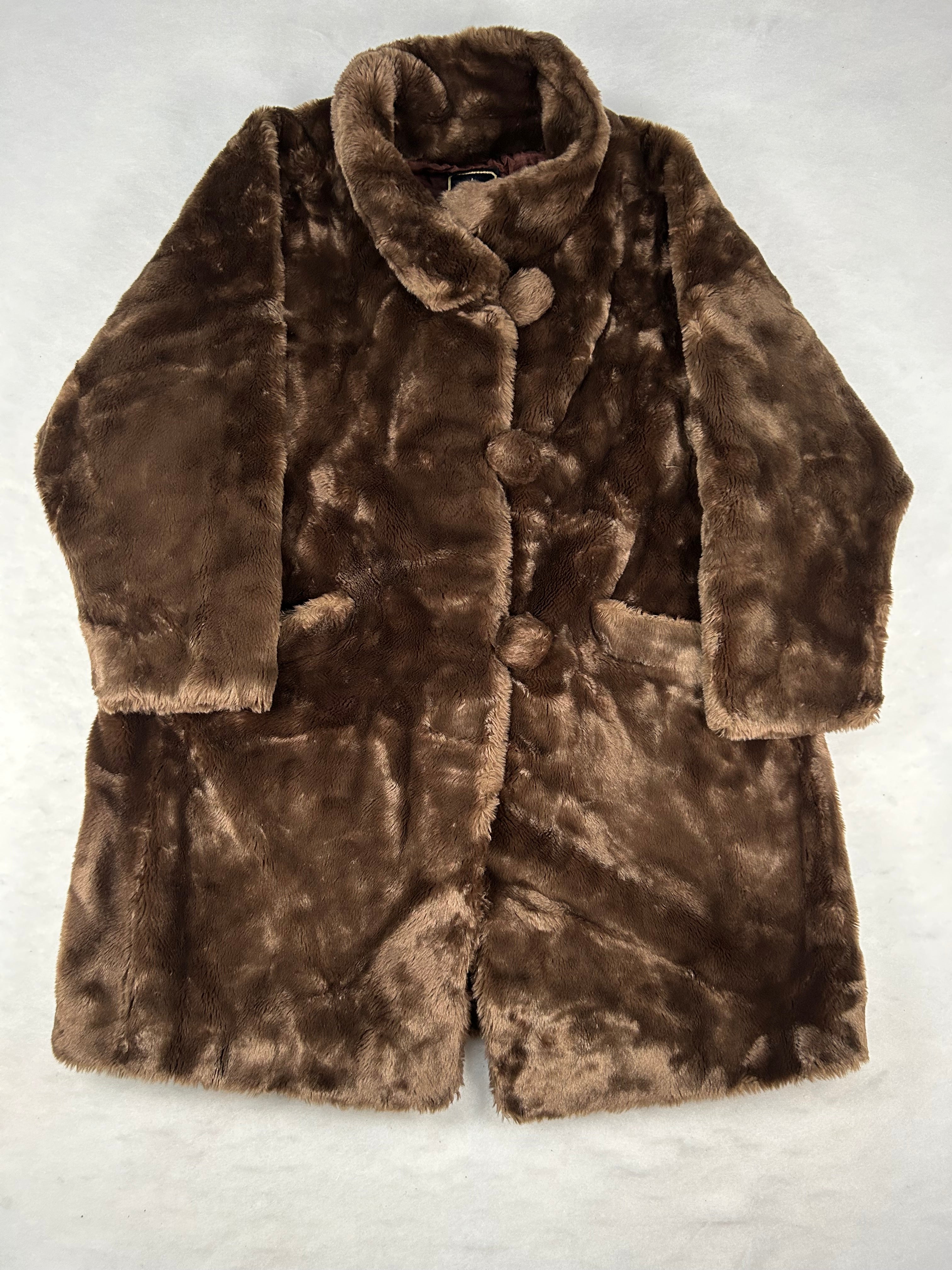 Eco Pelliccia Vintage Taglia M Donna