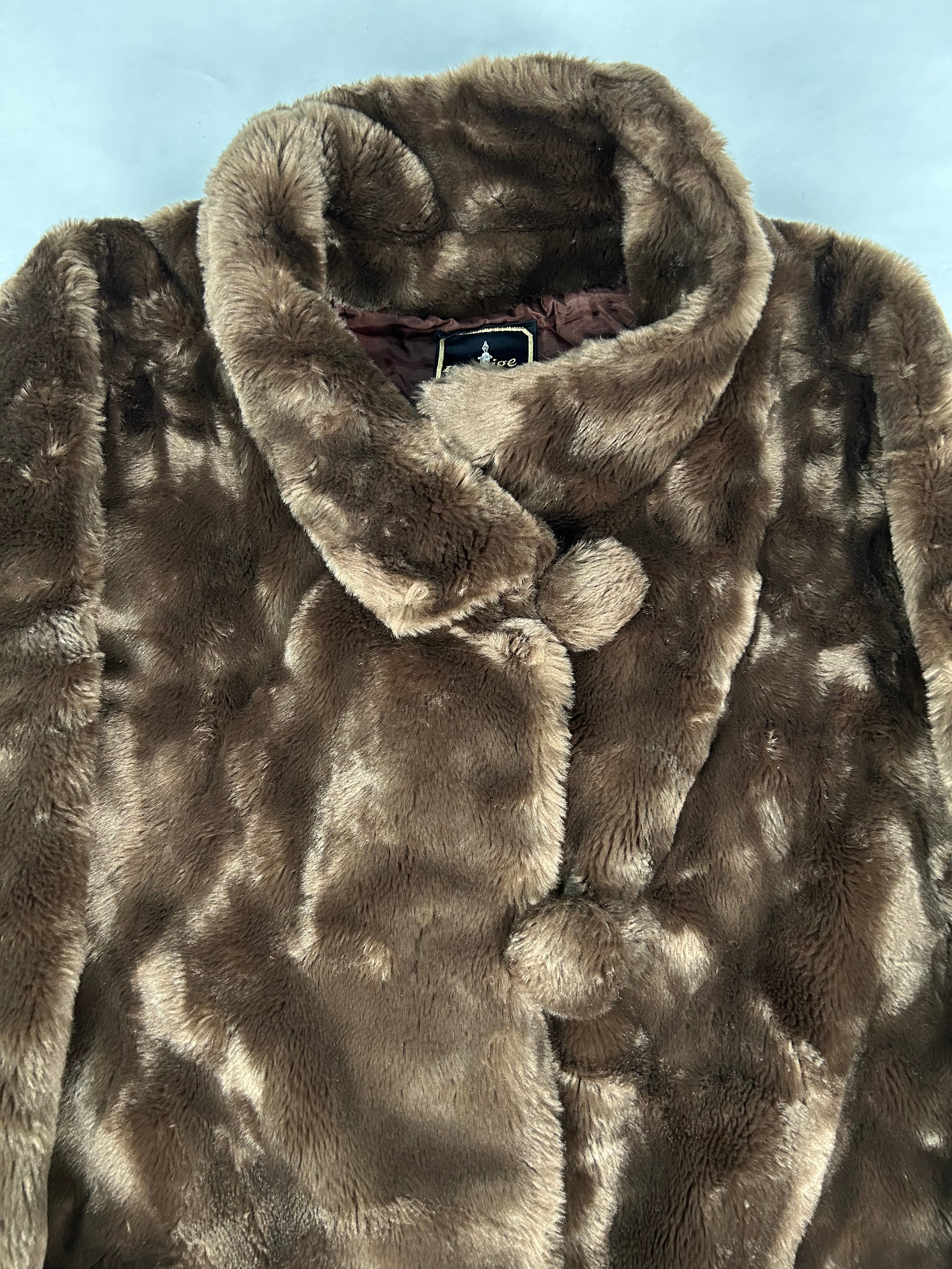 Eco Pelliccia Vintage Taglia M Donna