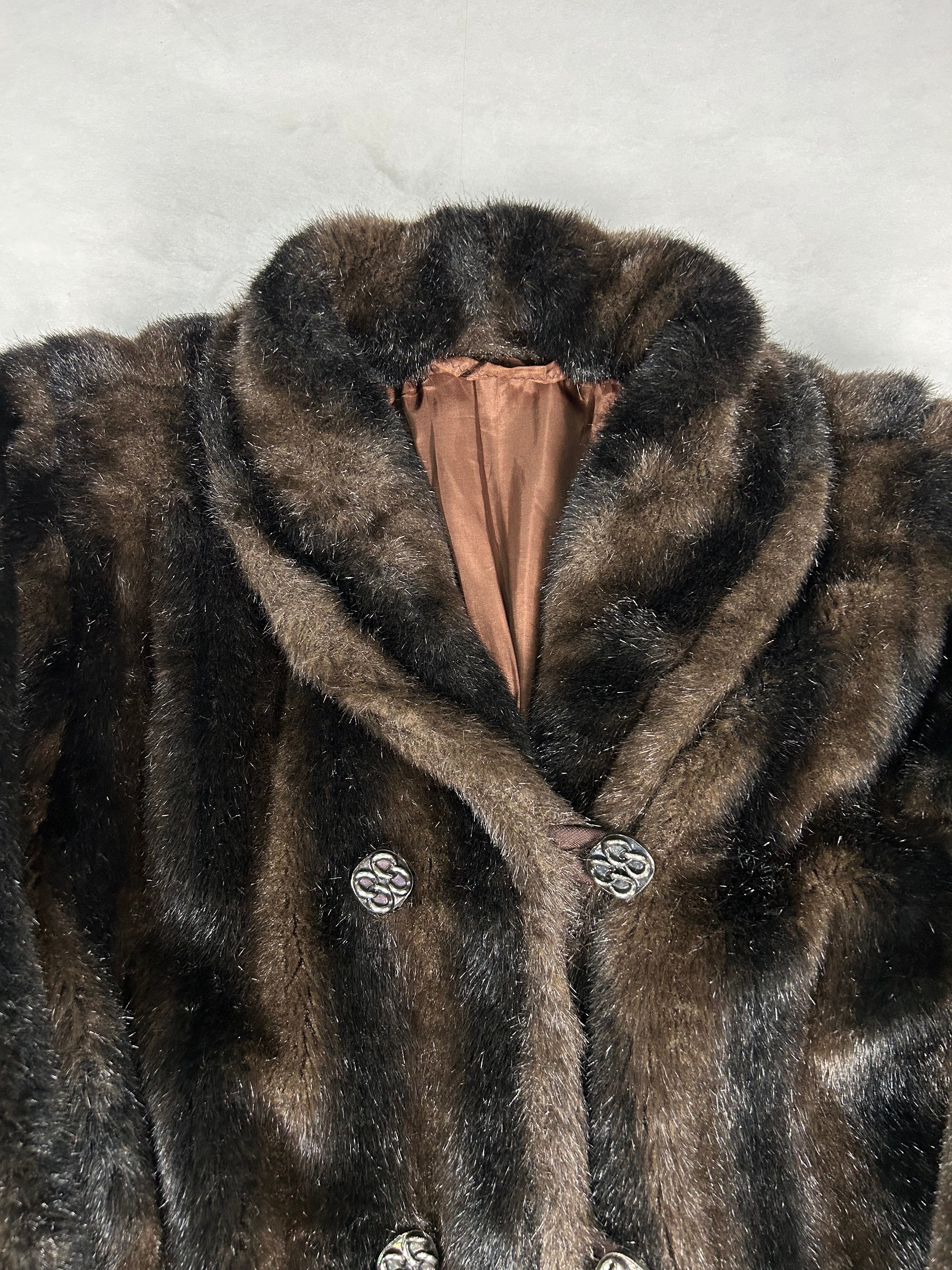 Eco-pelliccia vintage – Donna Taglia L