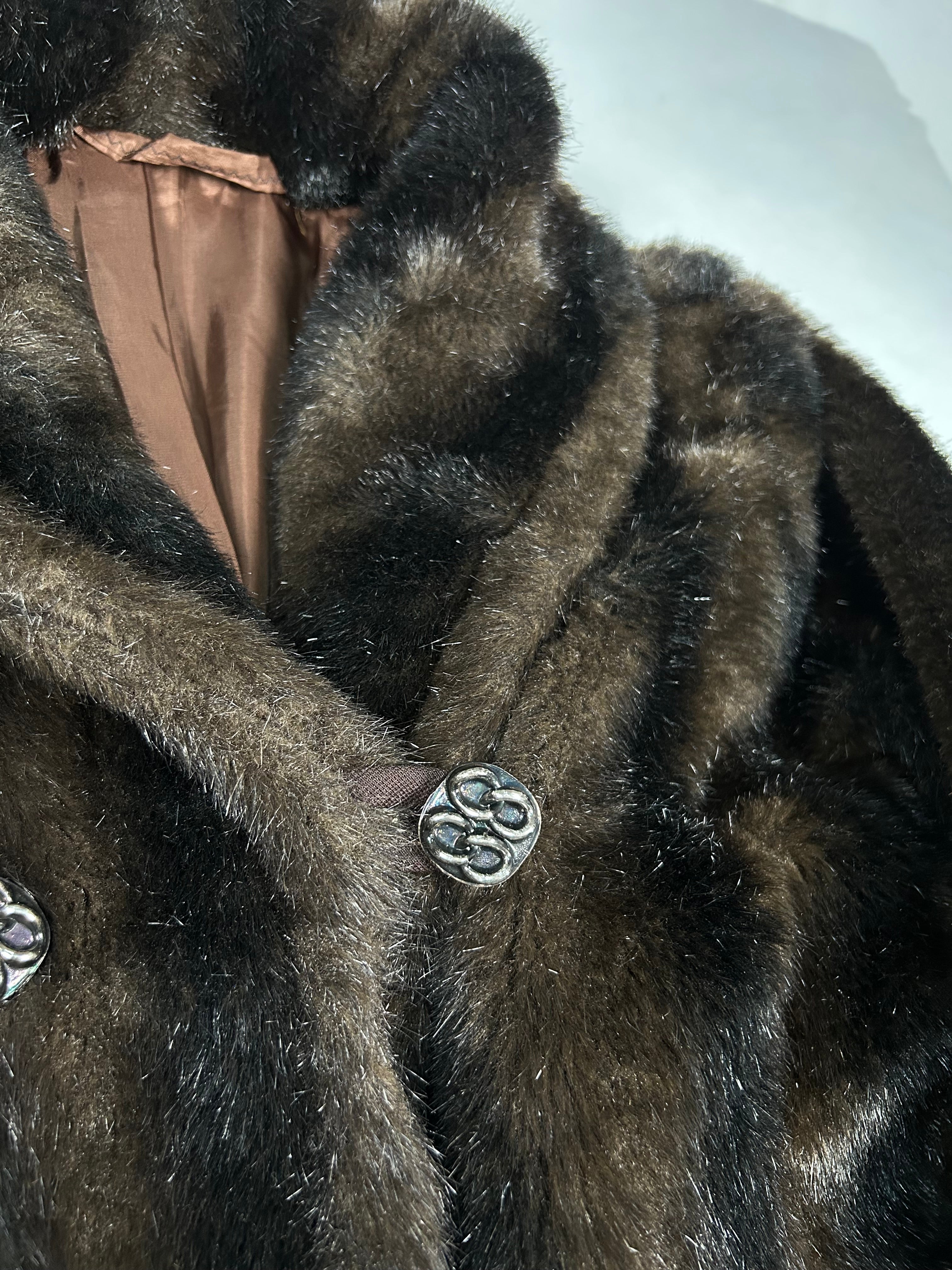 Eco-pelliccia vintage – Donna Taglia L