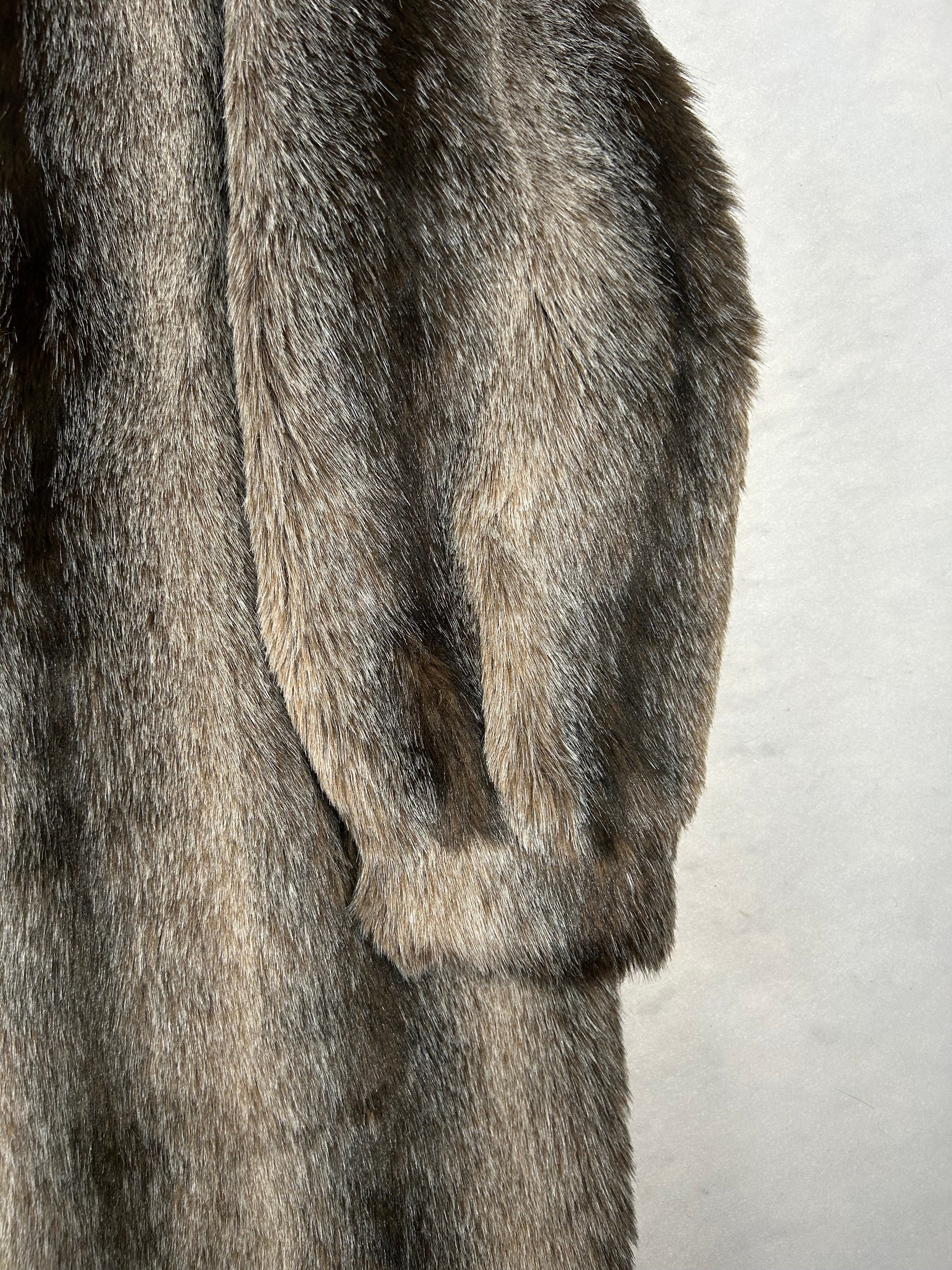 Eco-pelliccia vintage – Donna Taglia L
