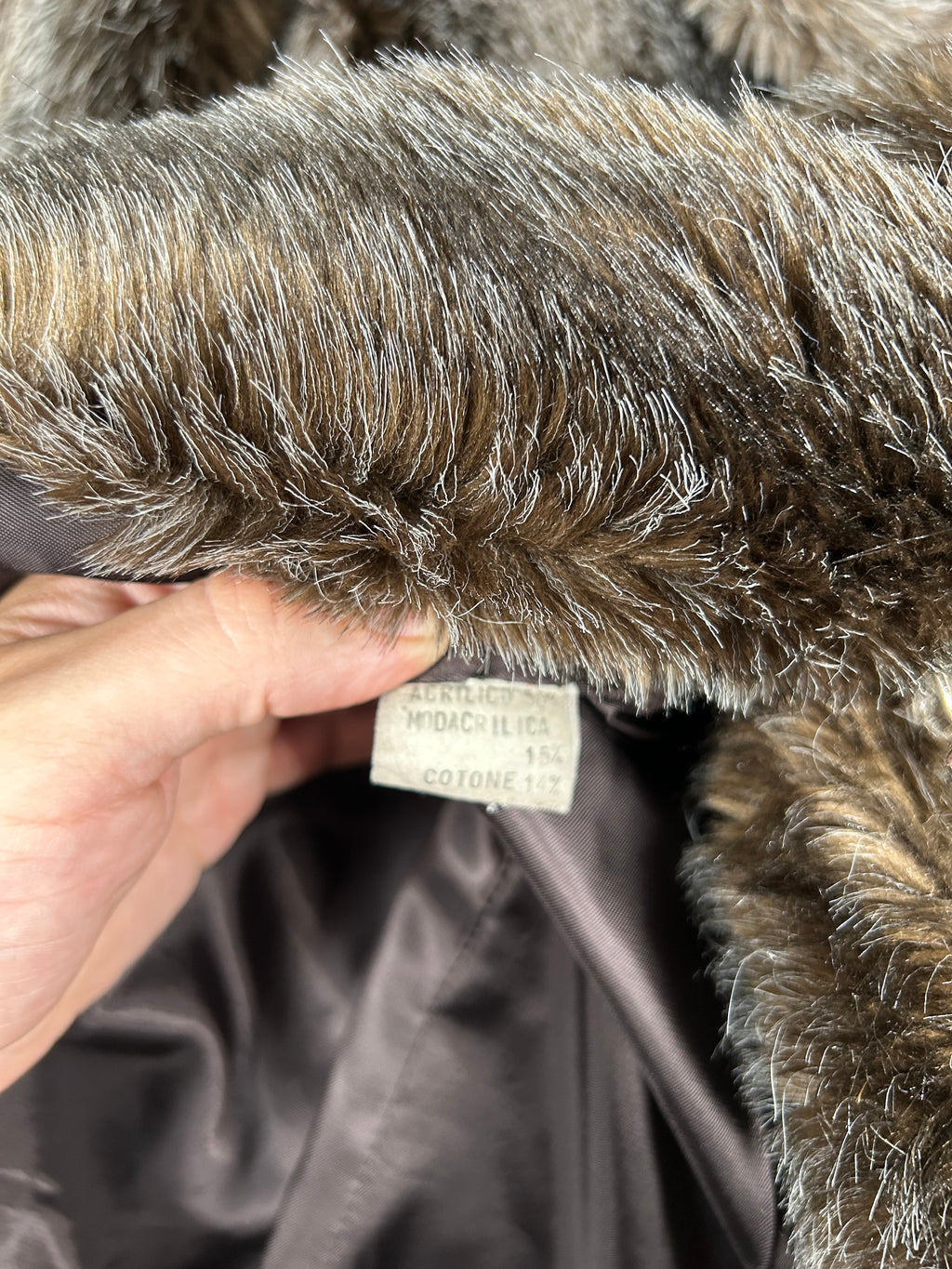 Eco-pelliccia vintage – Donna Taglia L
