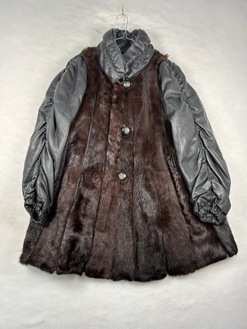 Cappotto in eco-pelliccia vintage – Donna Taglia S/M