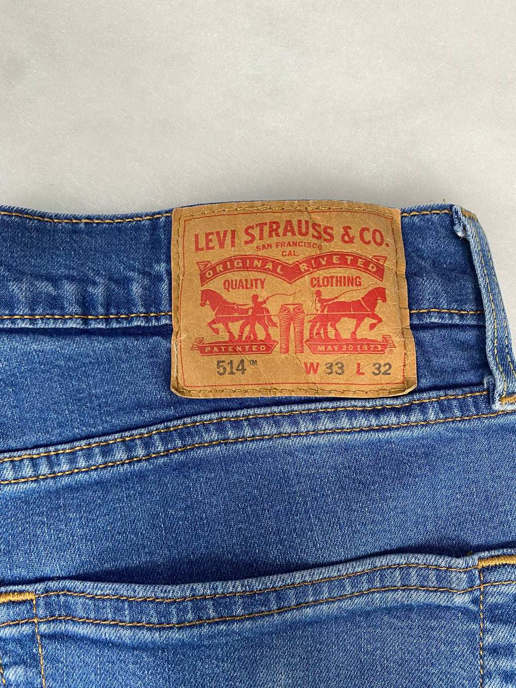 Jeans Levi's 514 dettaglio etichetta
