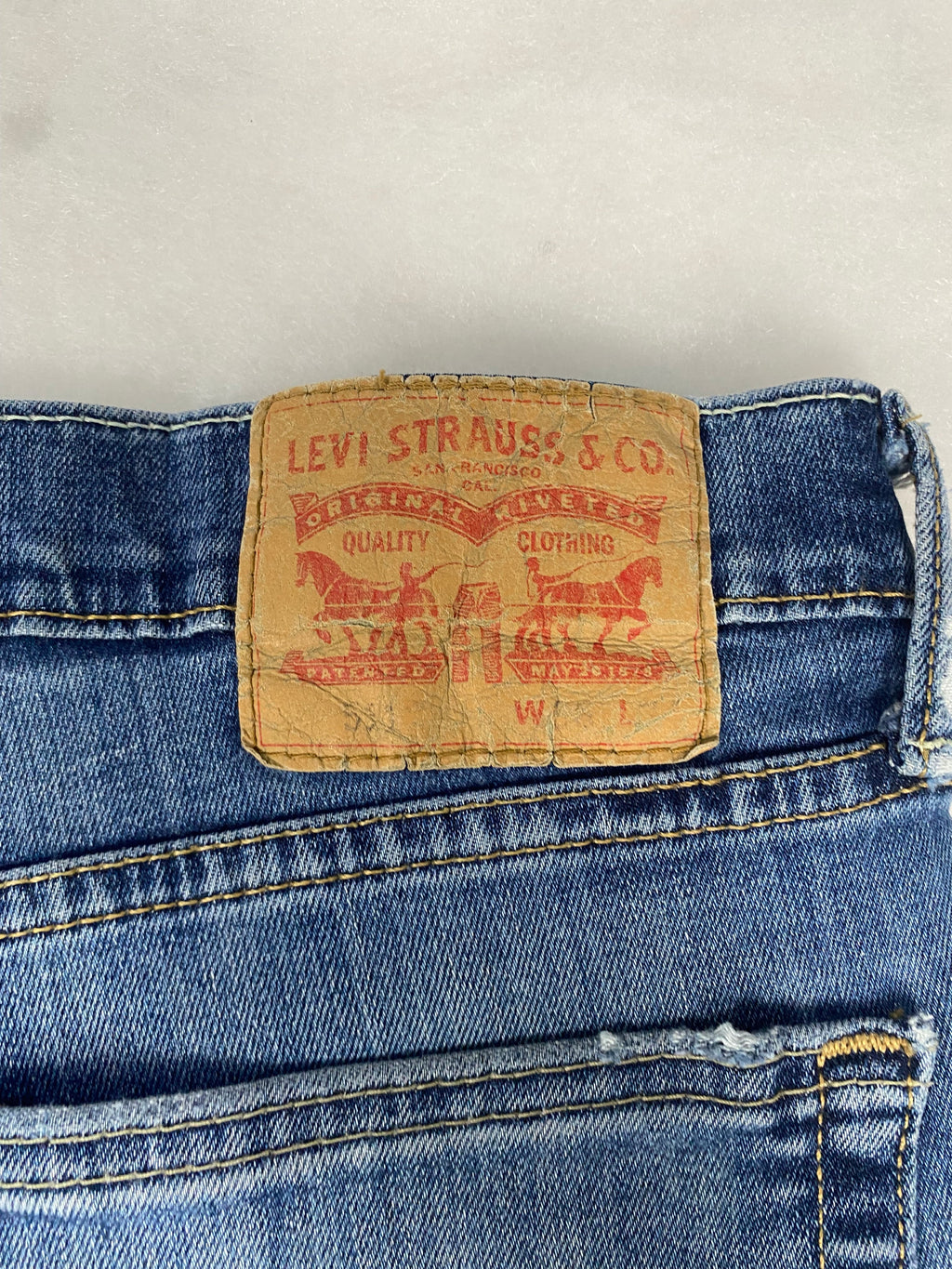 Jeans Levi's blu patch posteriore