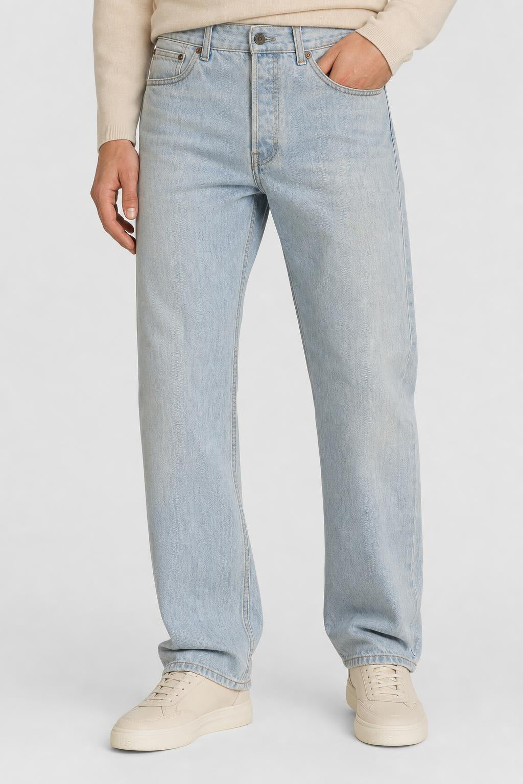Jeans Levi's 501 blu chiaro Uomo W33 L36 indossato