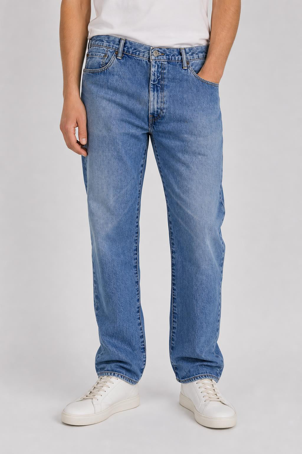 Jeans Levi's 514 blu Uomo W33 L32 indossato