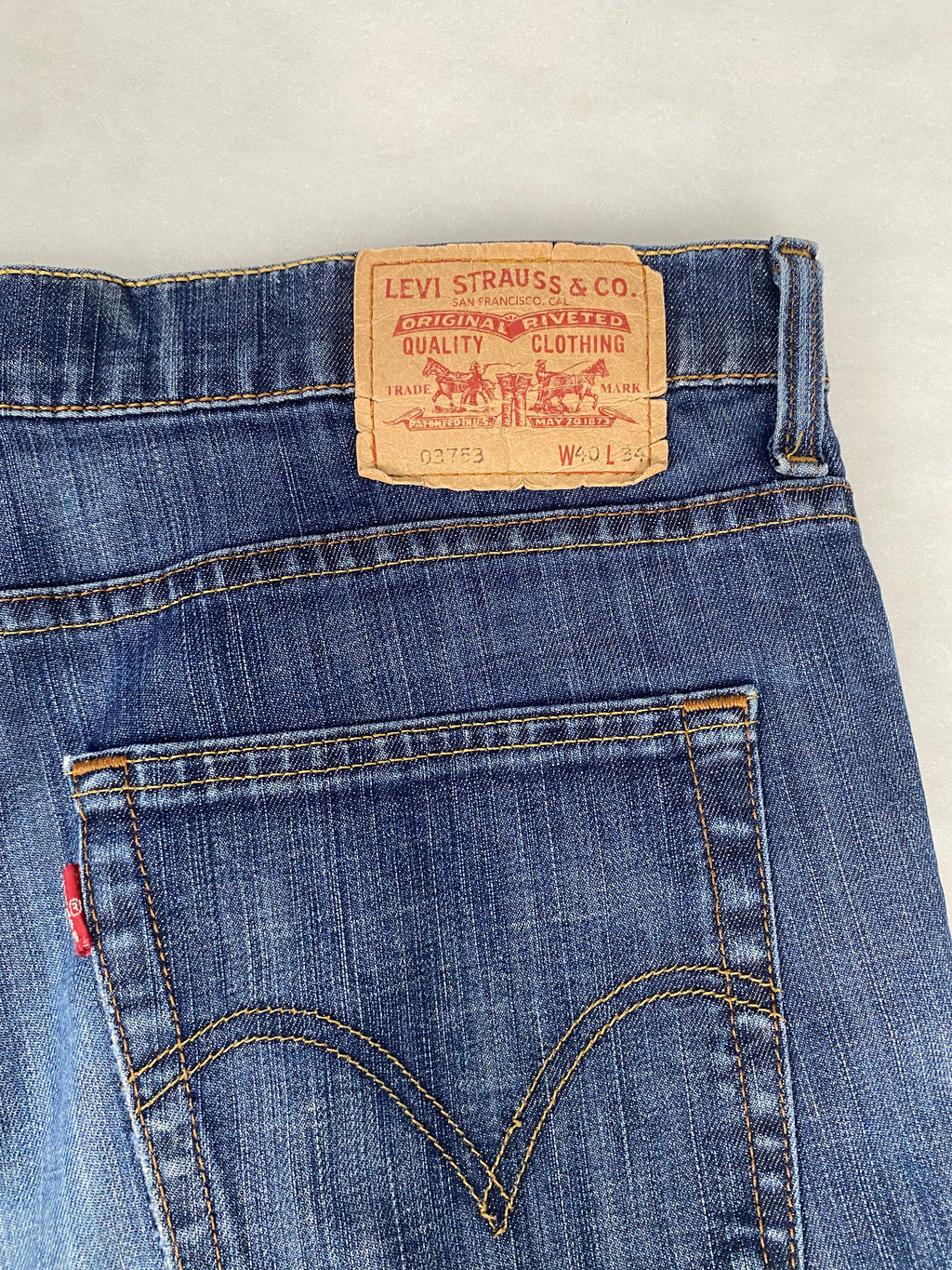 Jeans Levi's blu patch posteriore