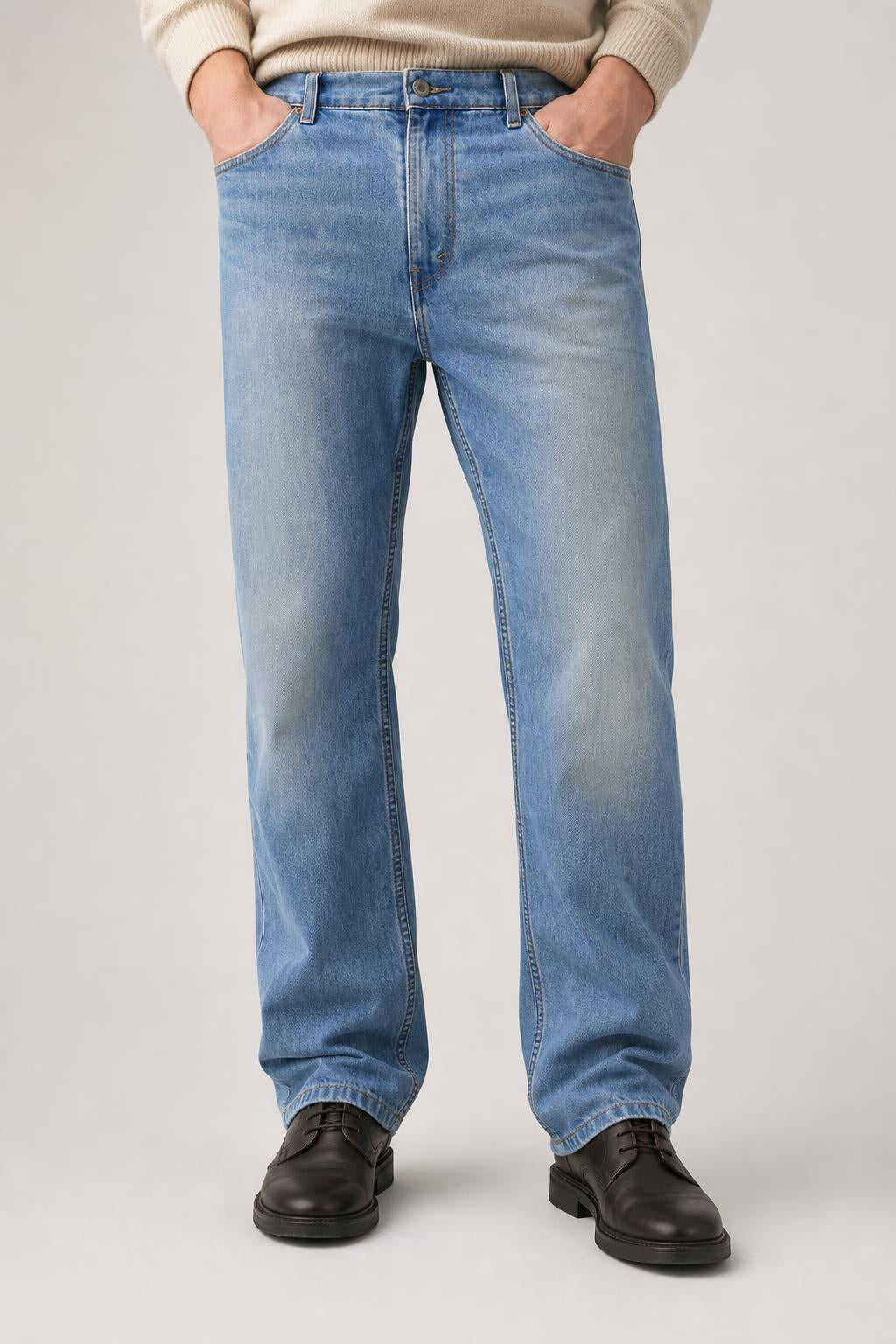 Jeans Levi's 514 blu Uomo W38 L32 indossato