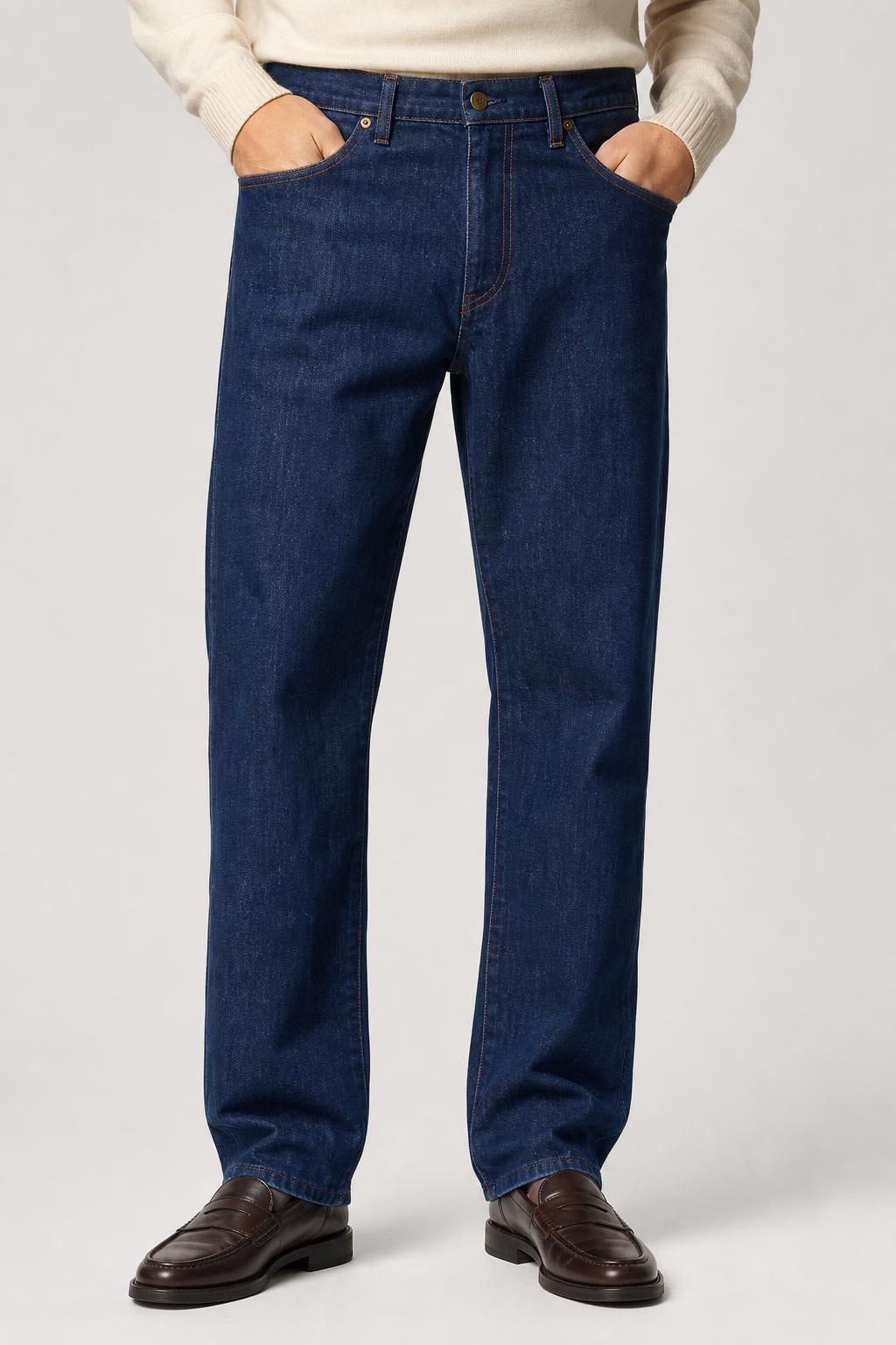 Jeans Levi's 514 blu scuro Uomo W36 L34 indossato