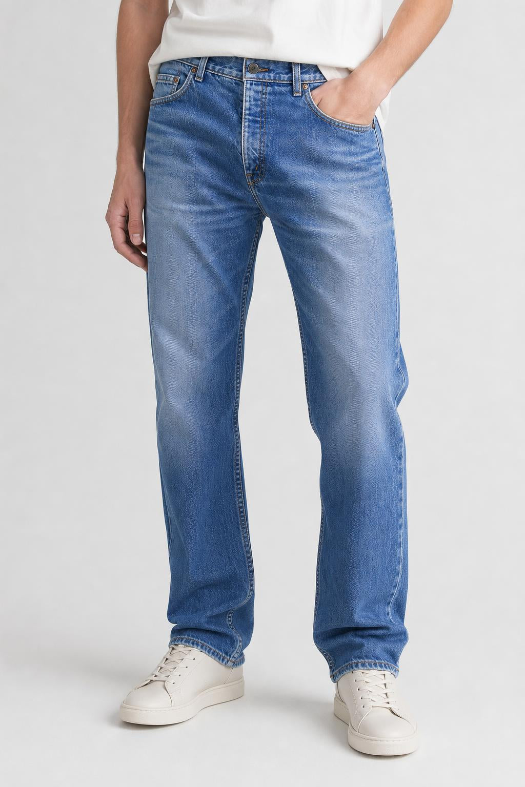Jeans Levi's Orange Tab blu Uomo W31 L35 indossato