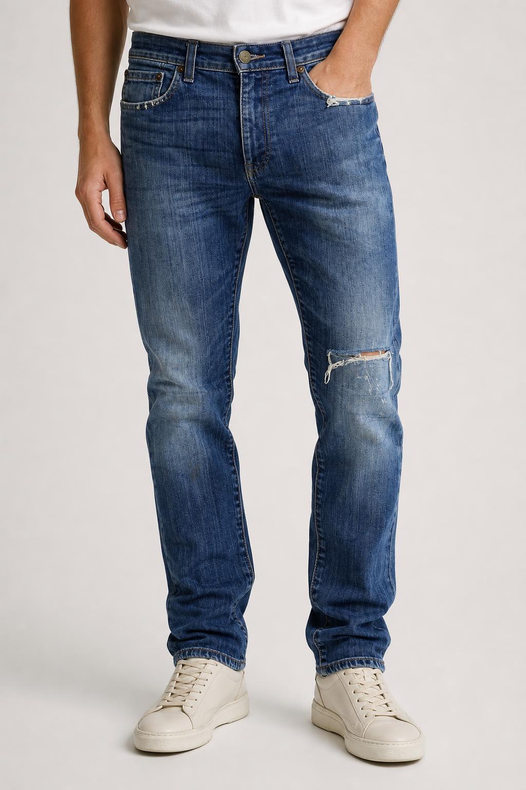 Jeans Levi's 512 blu Uomo W29 L32 indossato