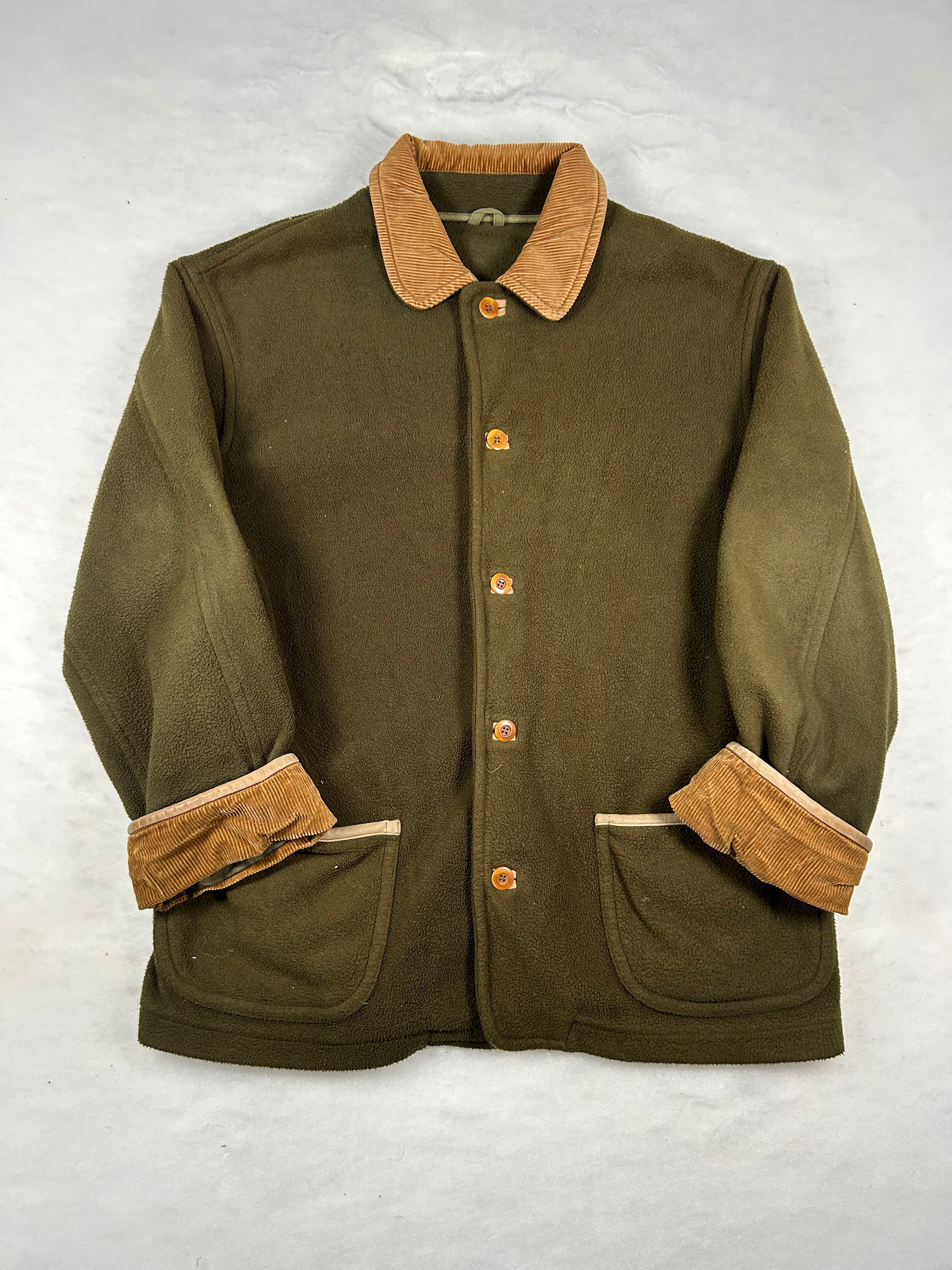 Giacca in Pile Vintage Taglia L Uomo