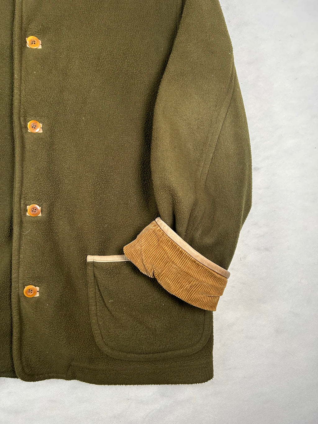Giacca in Pile Vintage Taglia L Uomo