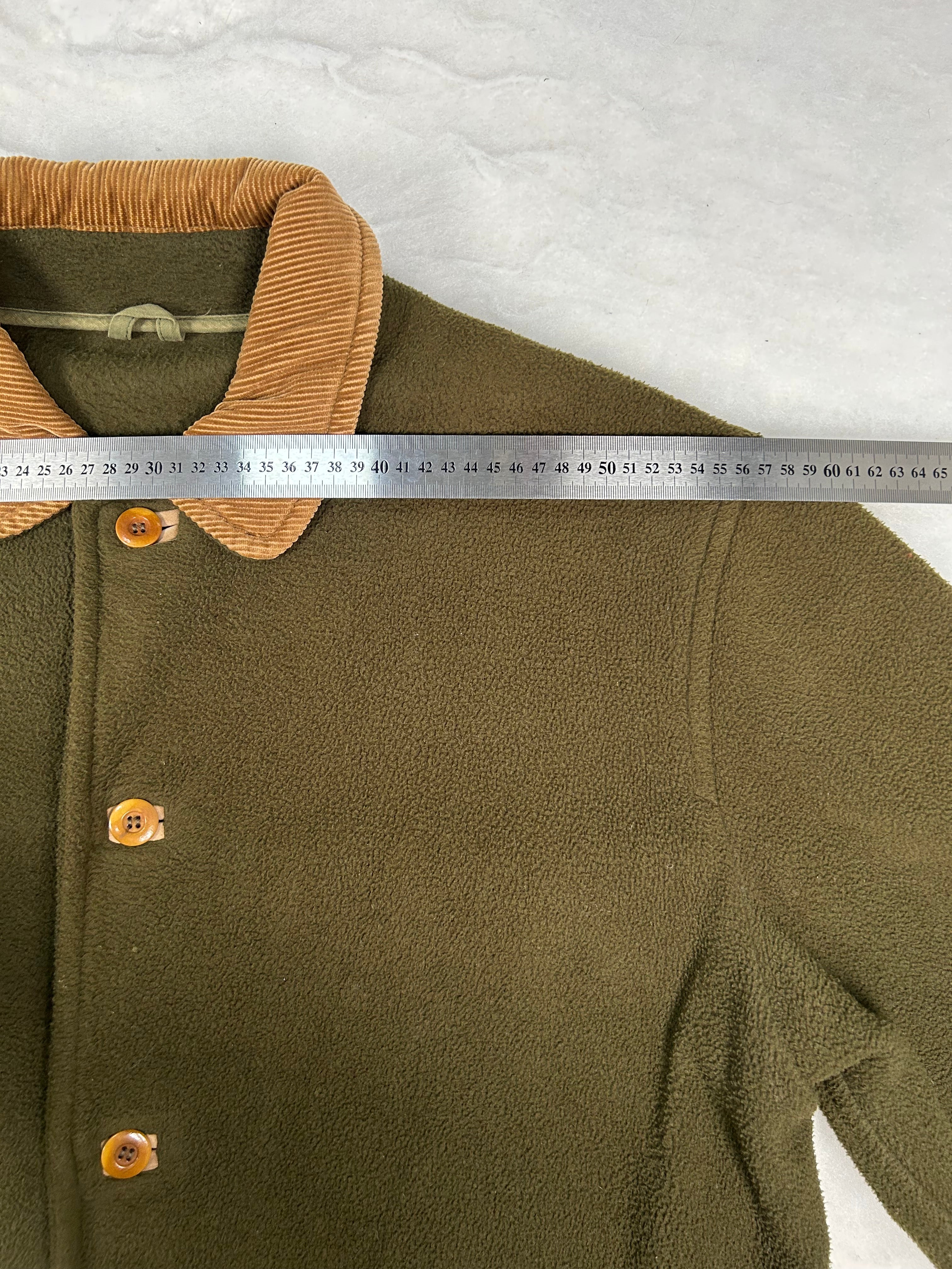 Giacca in Pile Vintage Taglia L Uomo