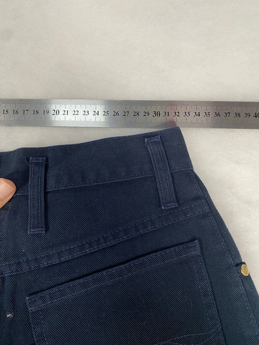 Pantaloni blu navy misura vita