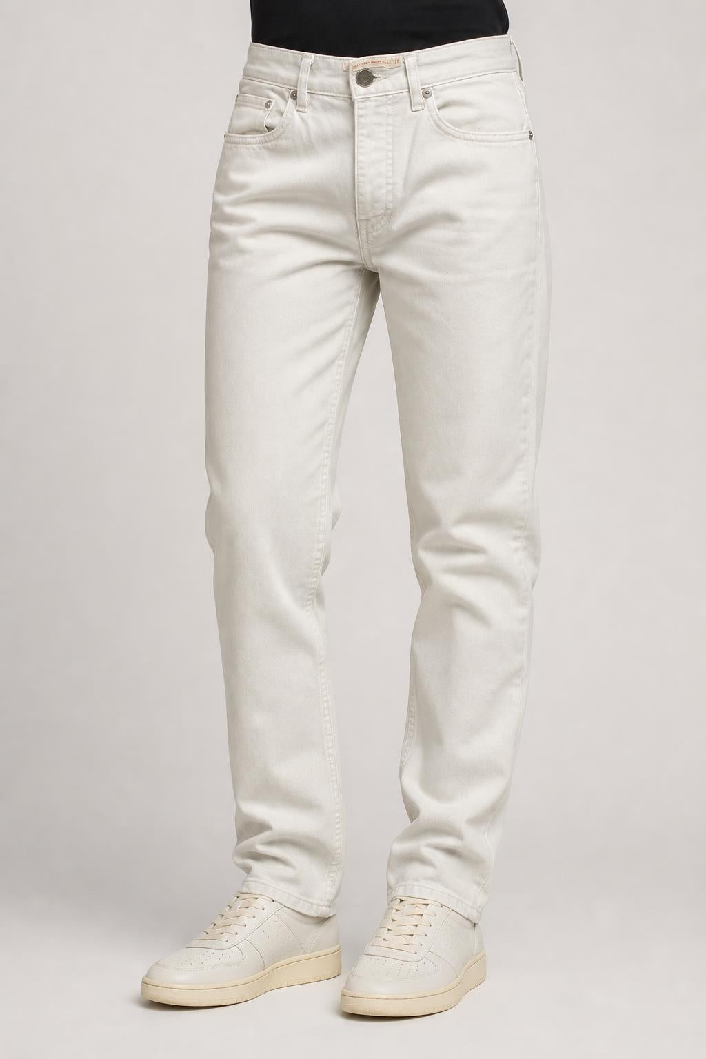 Jeans Levi's Mile High super skinny bianco Donna W27 indossato
