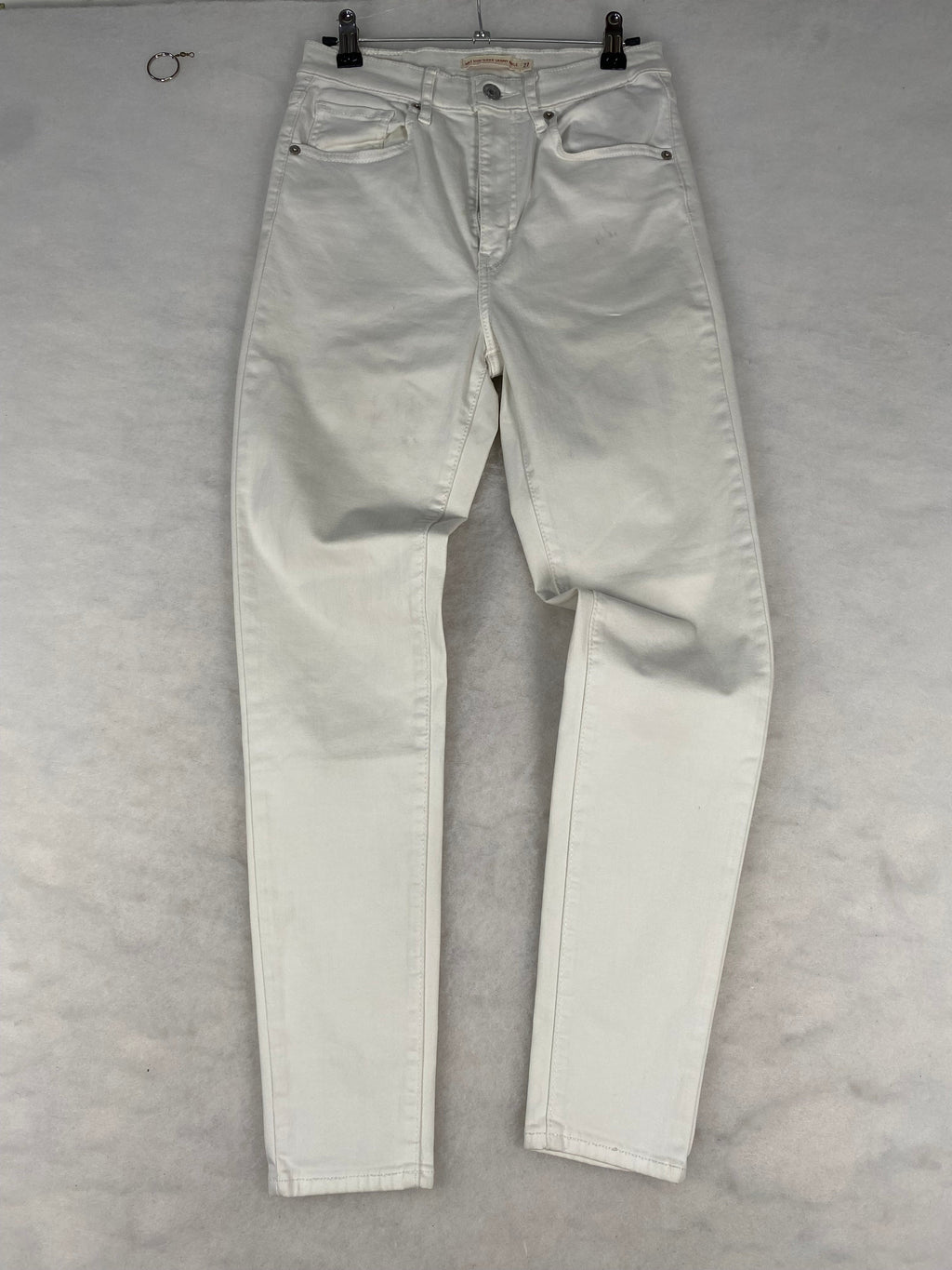 Jeans Levi's Mile High bianco disteso