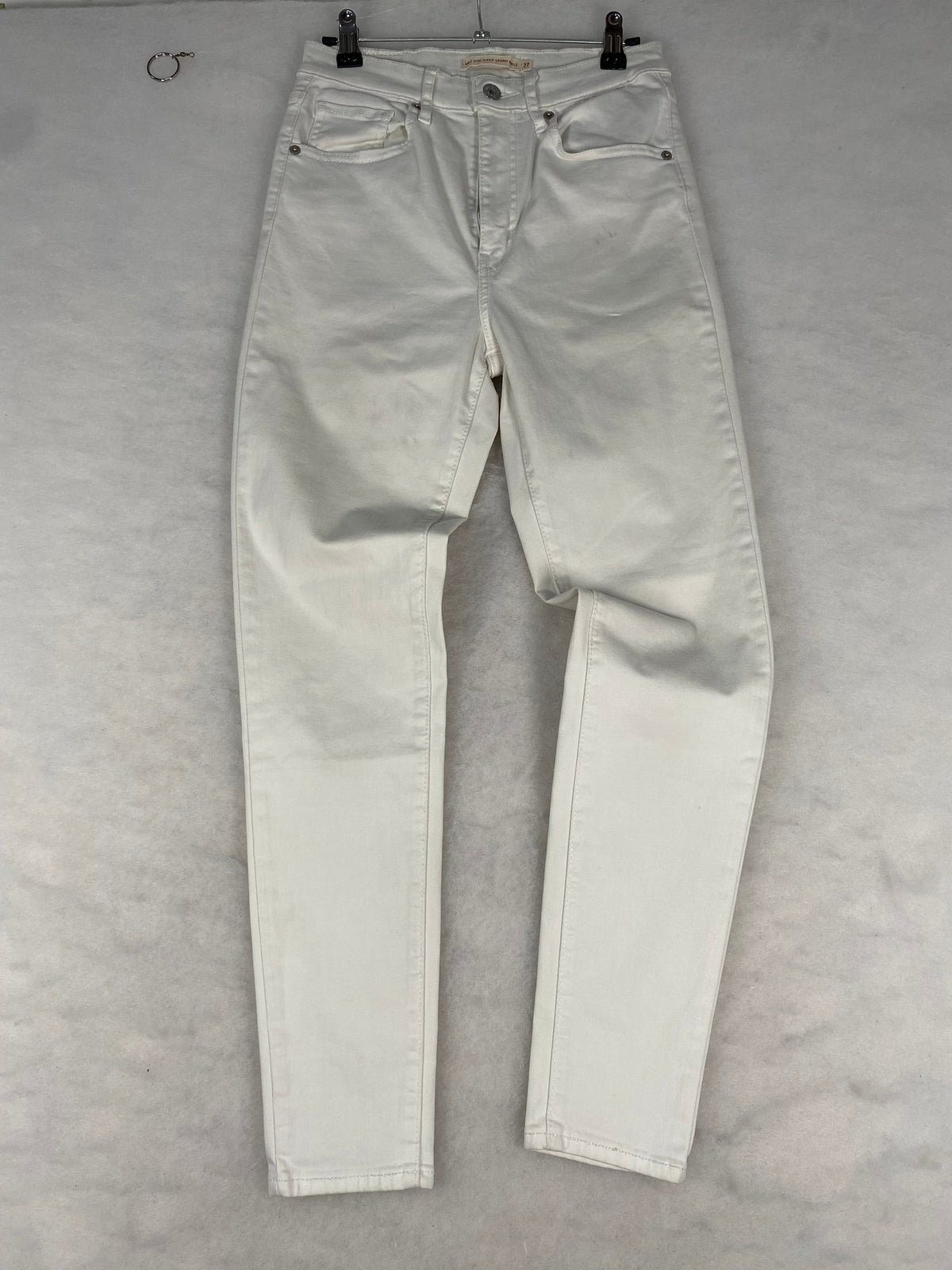 Jeans Levi's Mile High bianco disteso