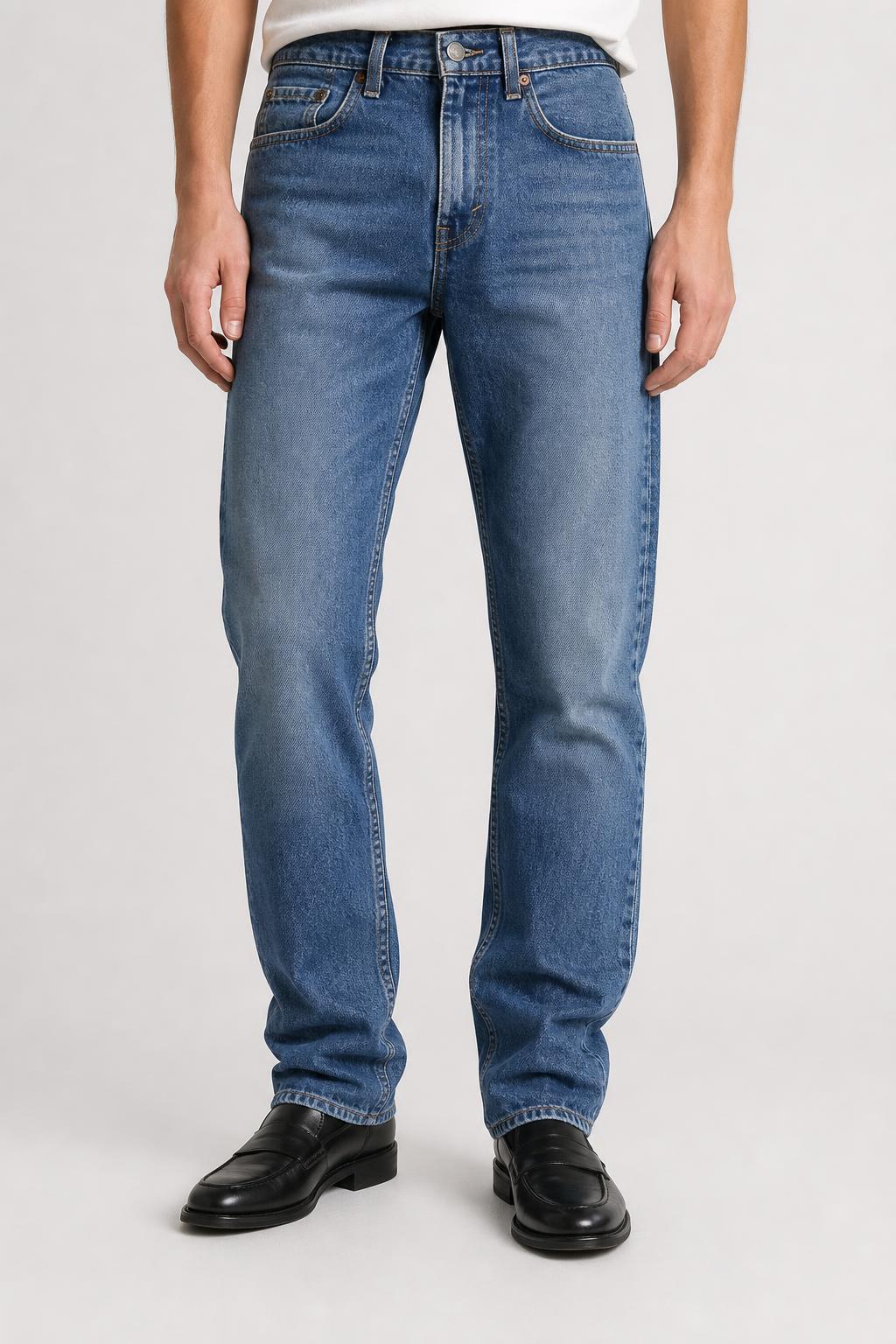 Jeans Levi's 519 blu Uomo W29 L32 indossato