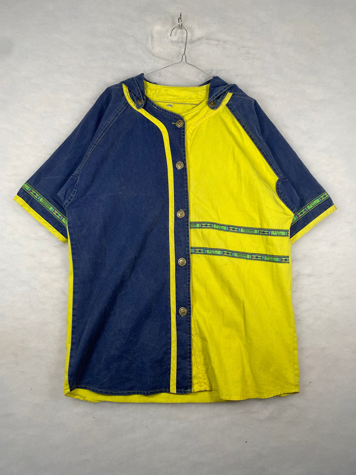 Camicia color block distesa