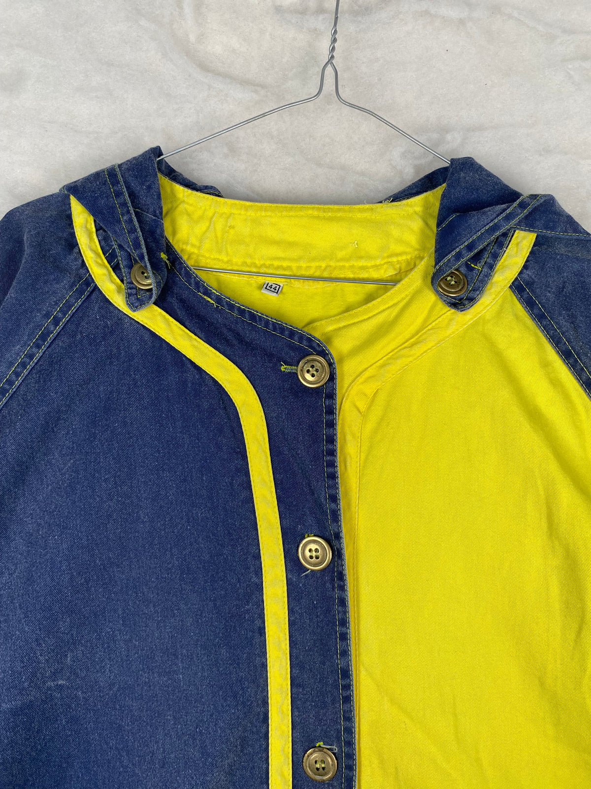 Camicia color block fronte bottoni