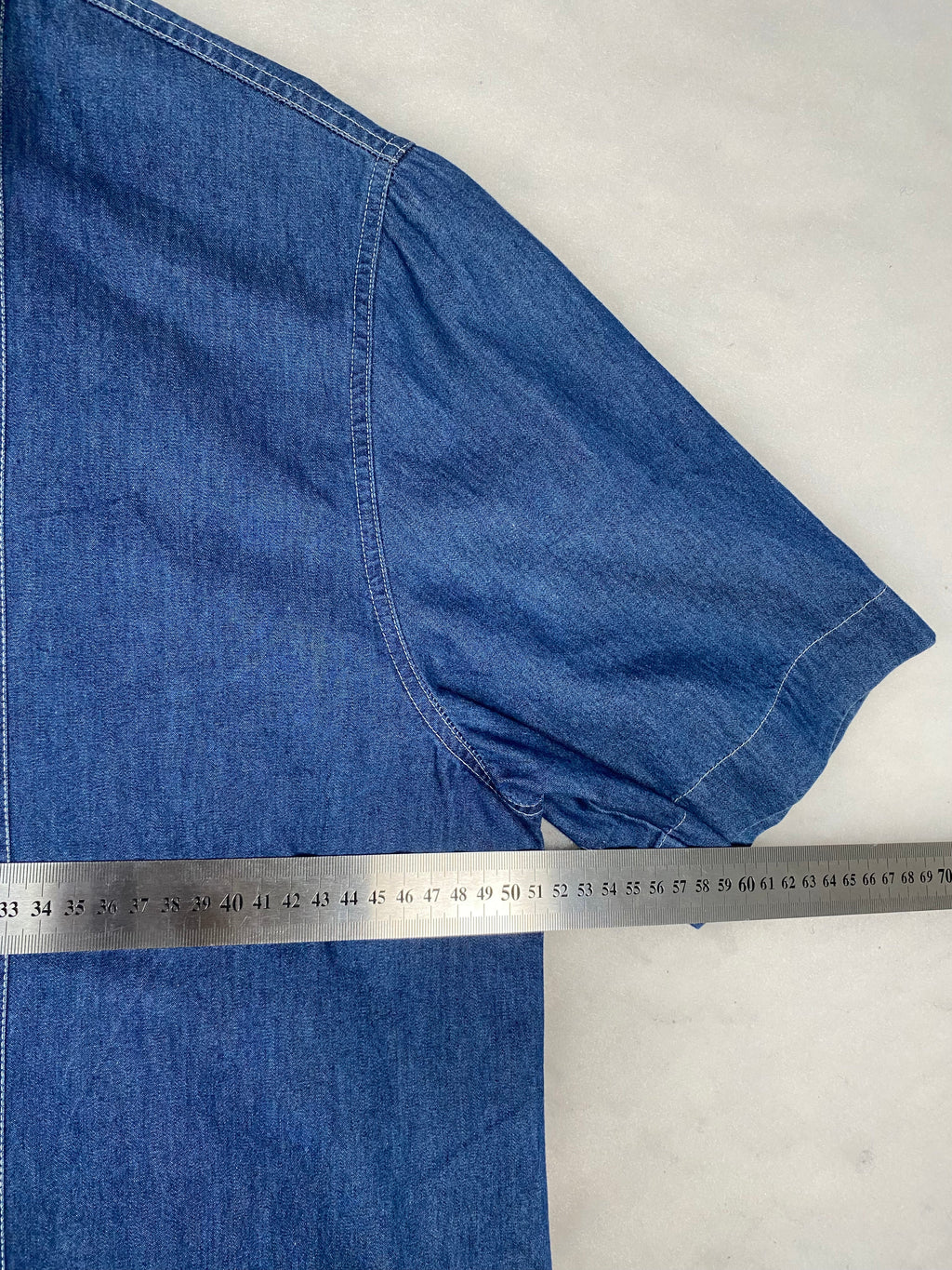 Camicia di jeans ricamo misura