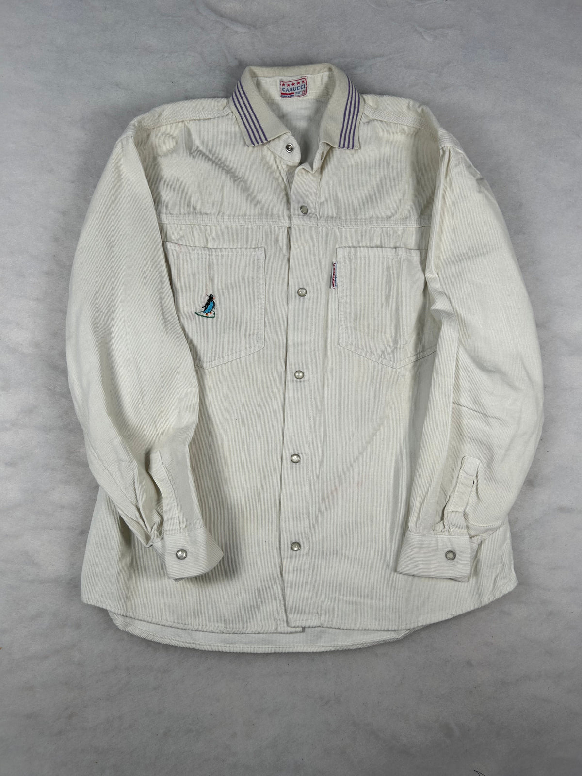 Camicia Casucci velluto a coste panna – Unisex Taglia M